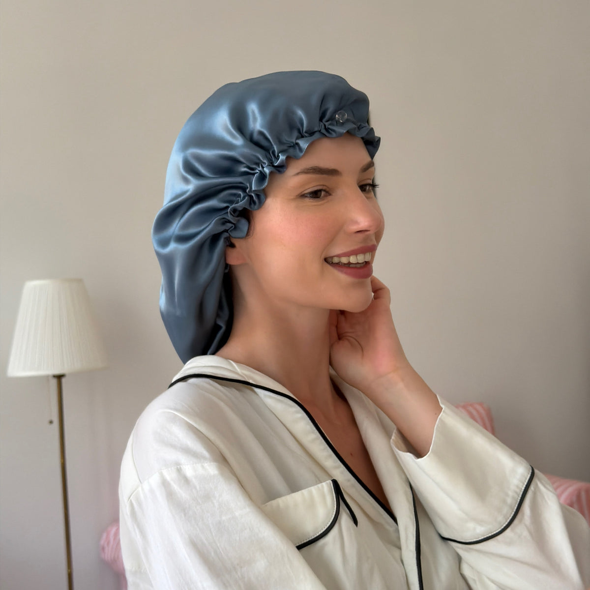 Silk Bonnet-Turban 2-in-1 - Night Sky