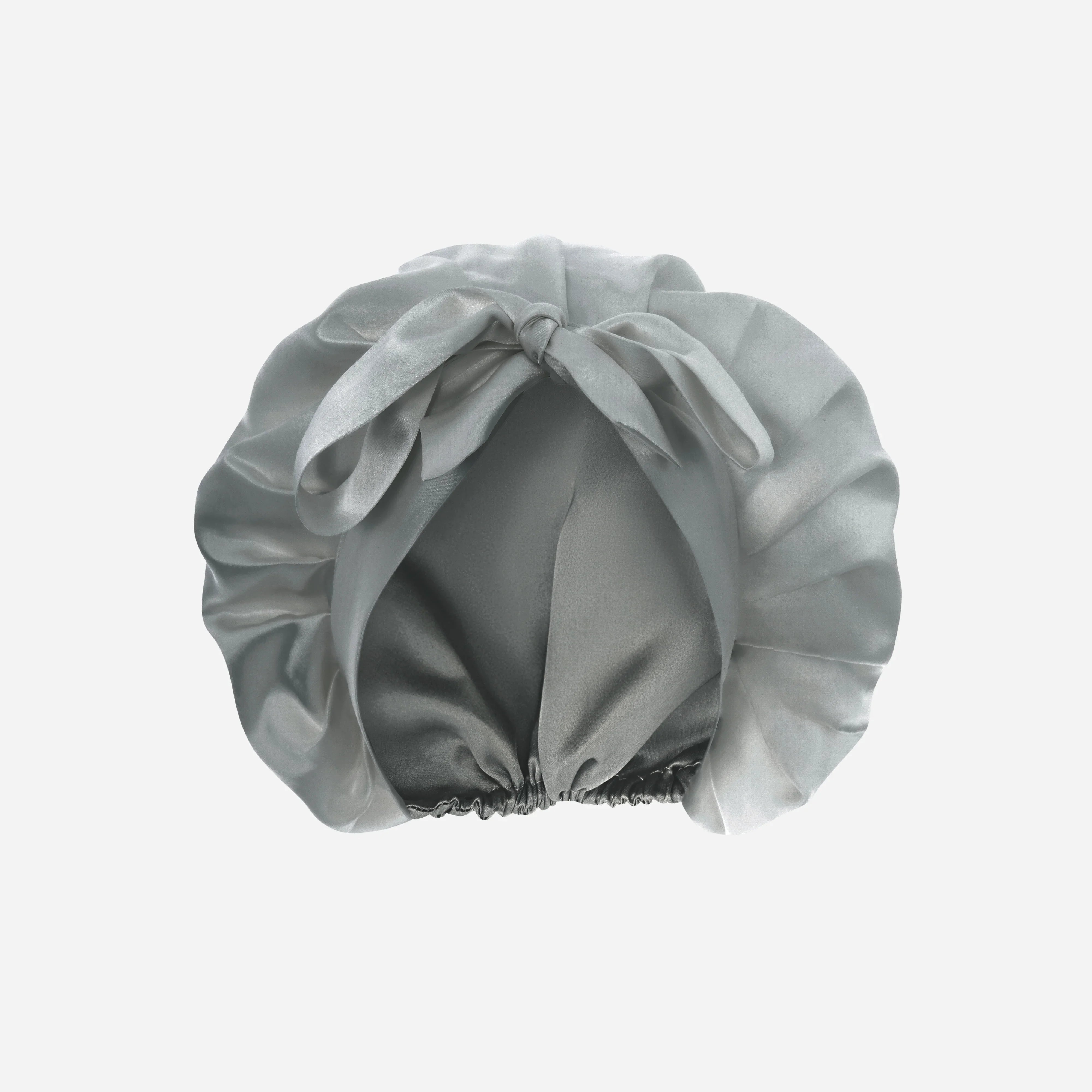 Silk Night Cap - Stone Grey