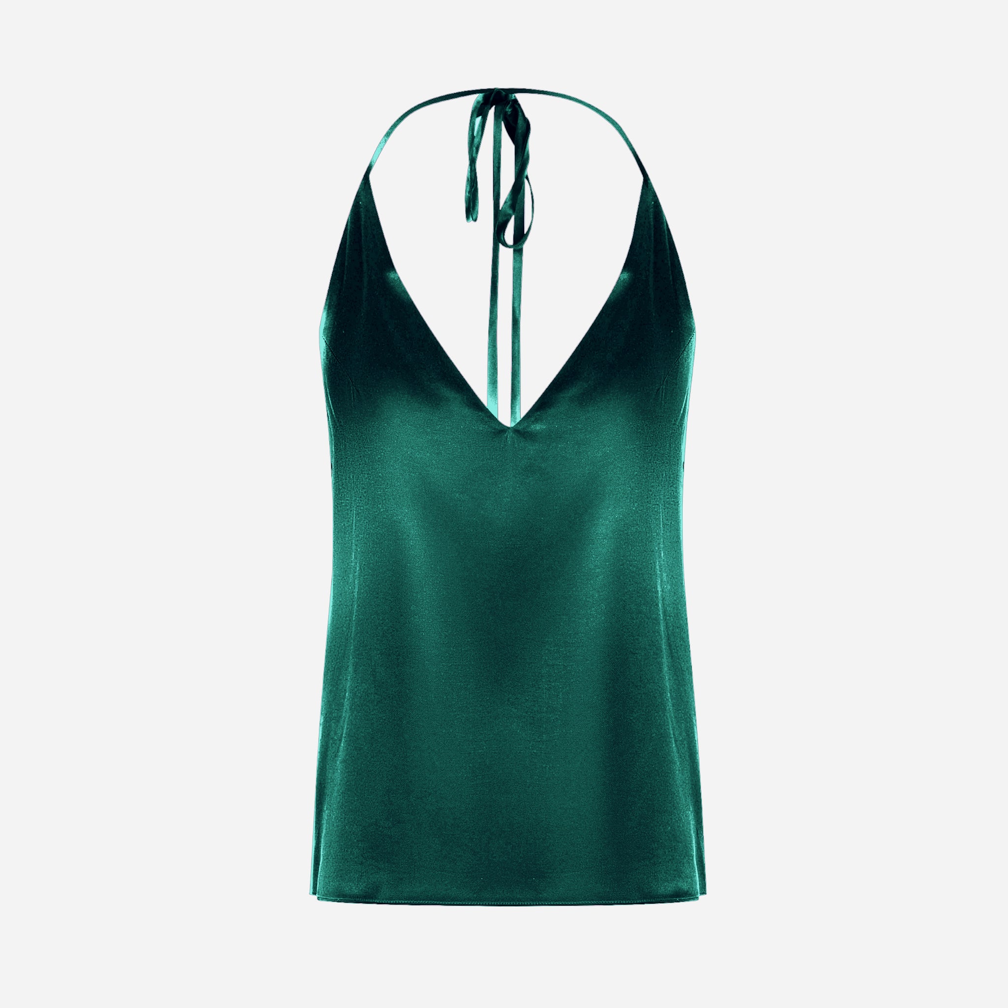 Silk Transformer Top - EVERGREEN