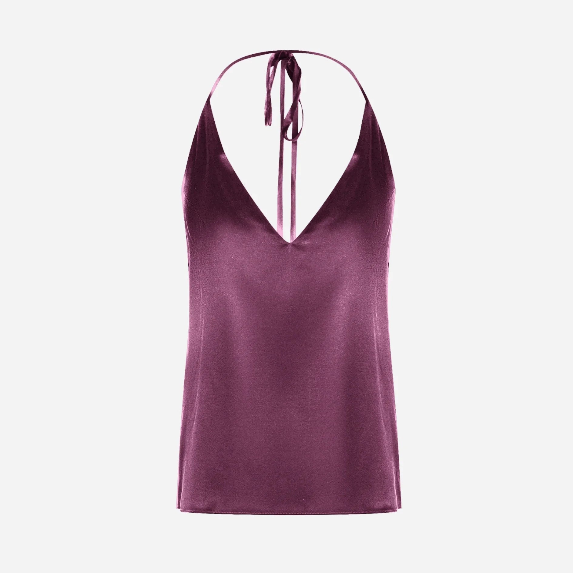 Silk Transformer Top - Plum
