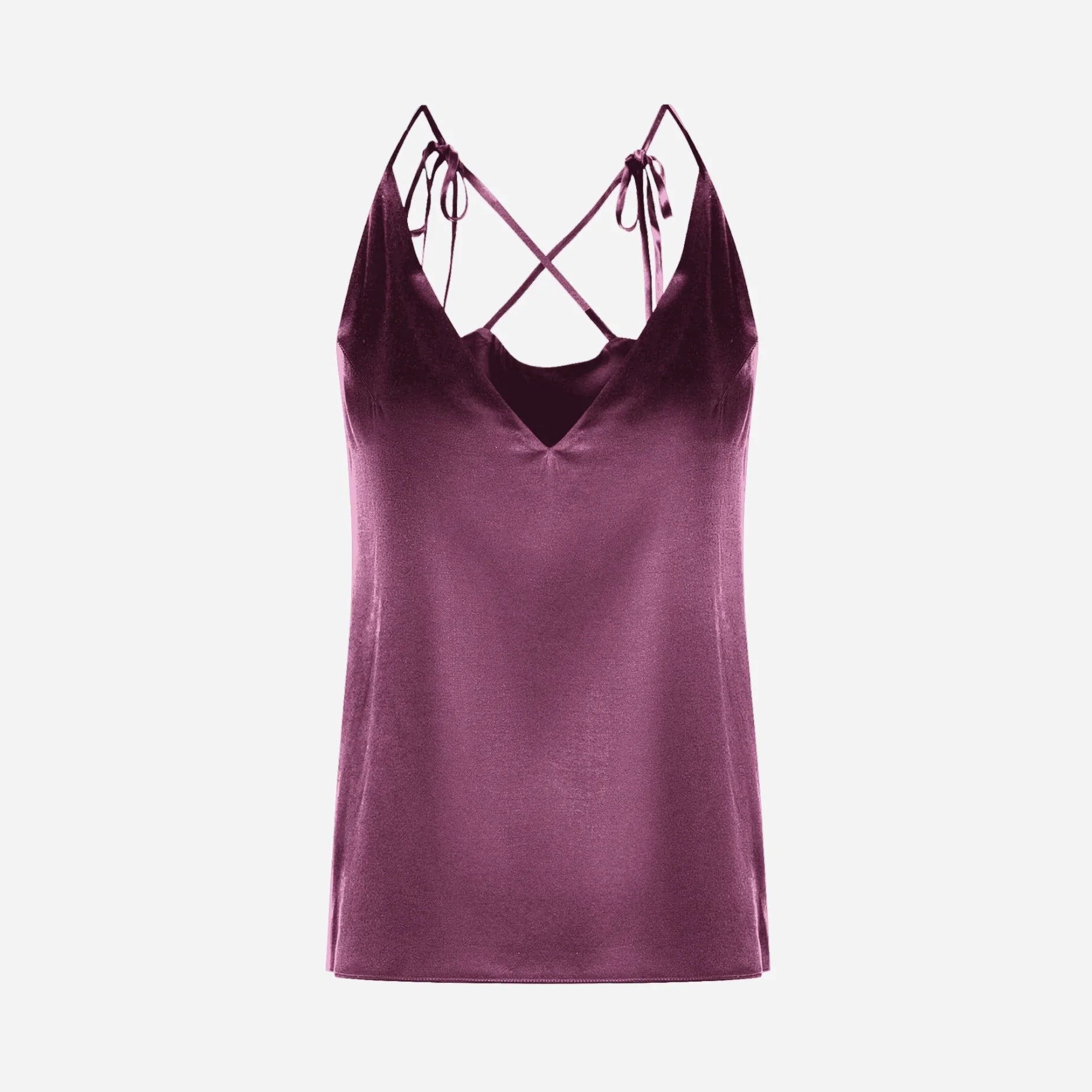 Silk Transformer Top - Plum