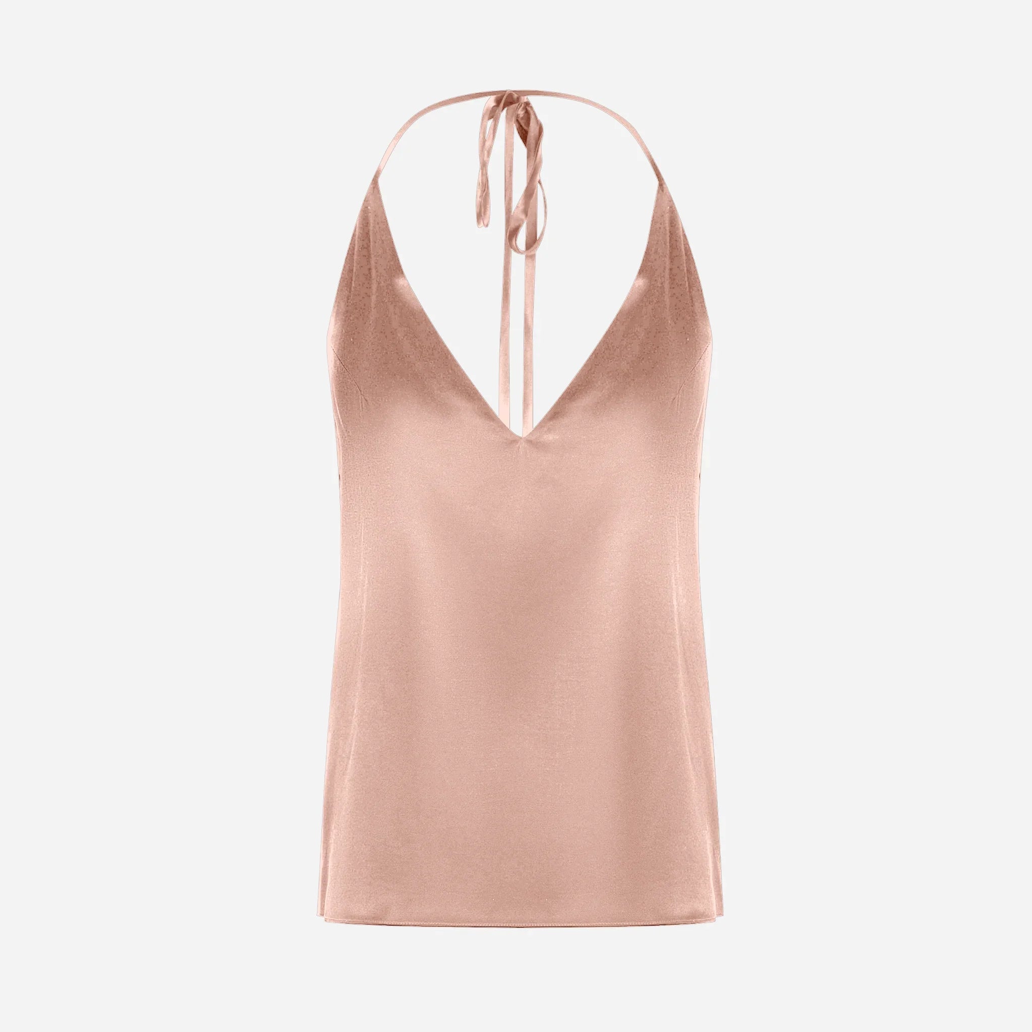 Silk Transformer Top - Powder Pink