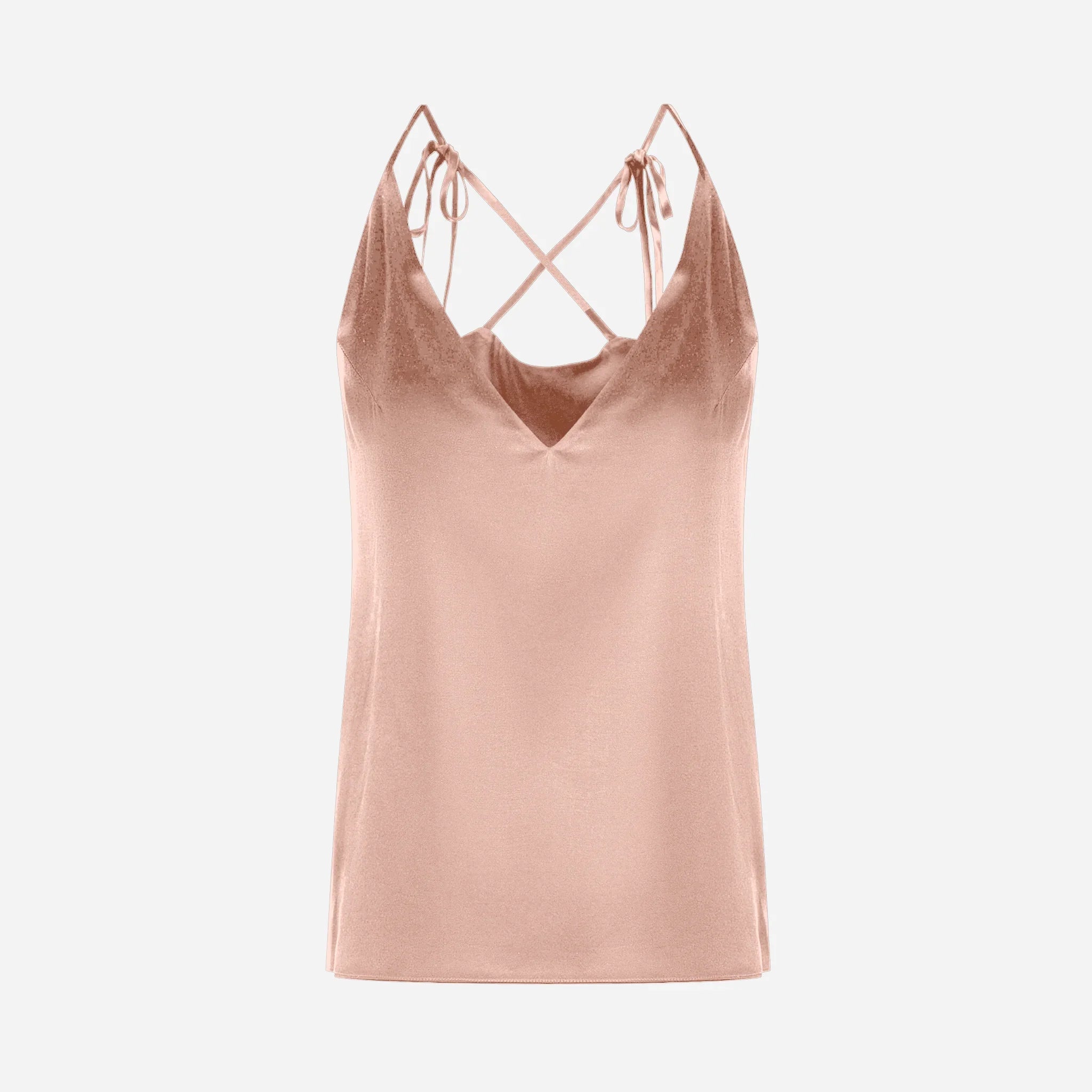 Silk Transformer Top - Powder Pink