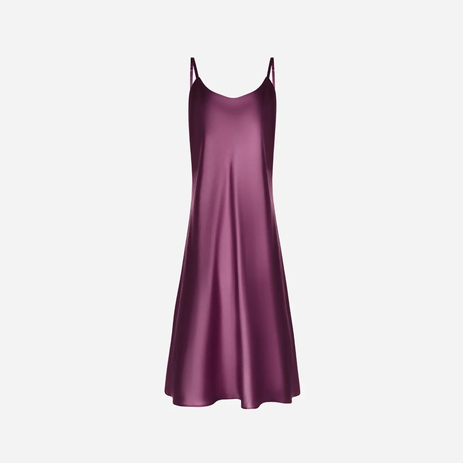 Silk nightdress VIRA - Plum
