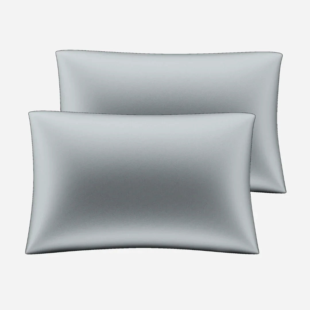 Silk Pillowcase Set (2pcs) - Stone Grey