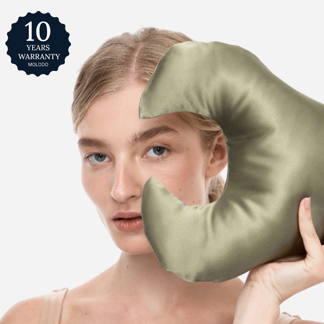 Key anti-aging pillow against wrinkles around the eyes - Forest Moss