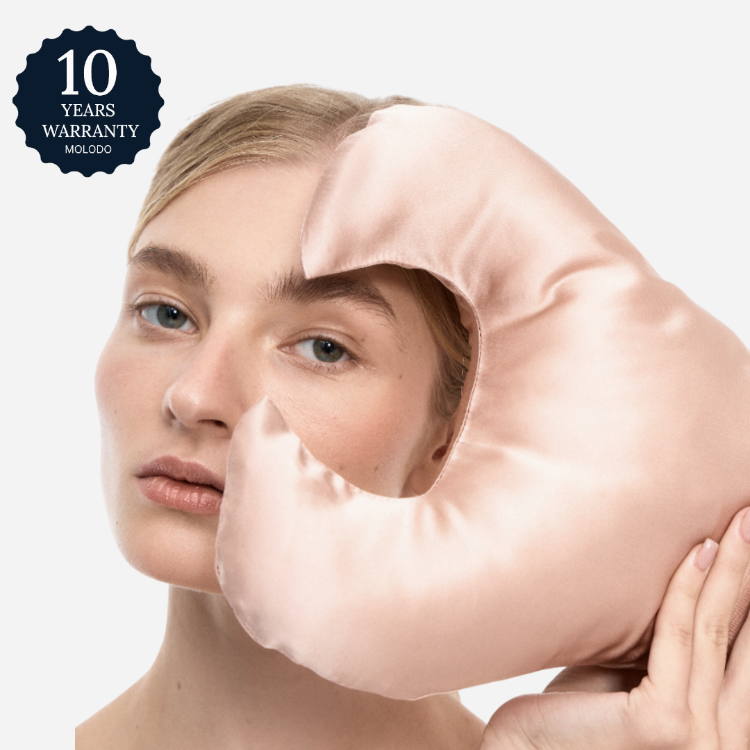 Key anti-aging pillow against wrinkles around the eyes - Powder Pink