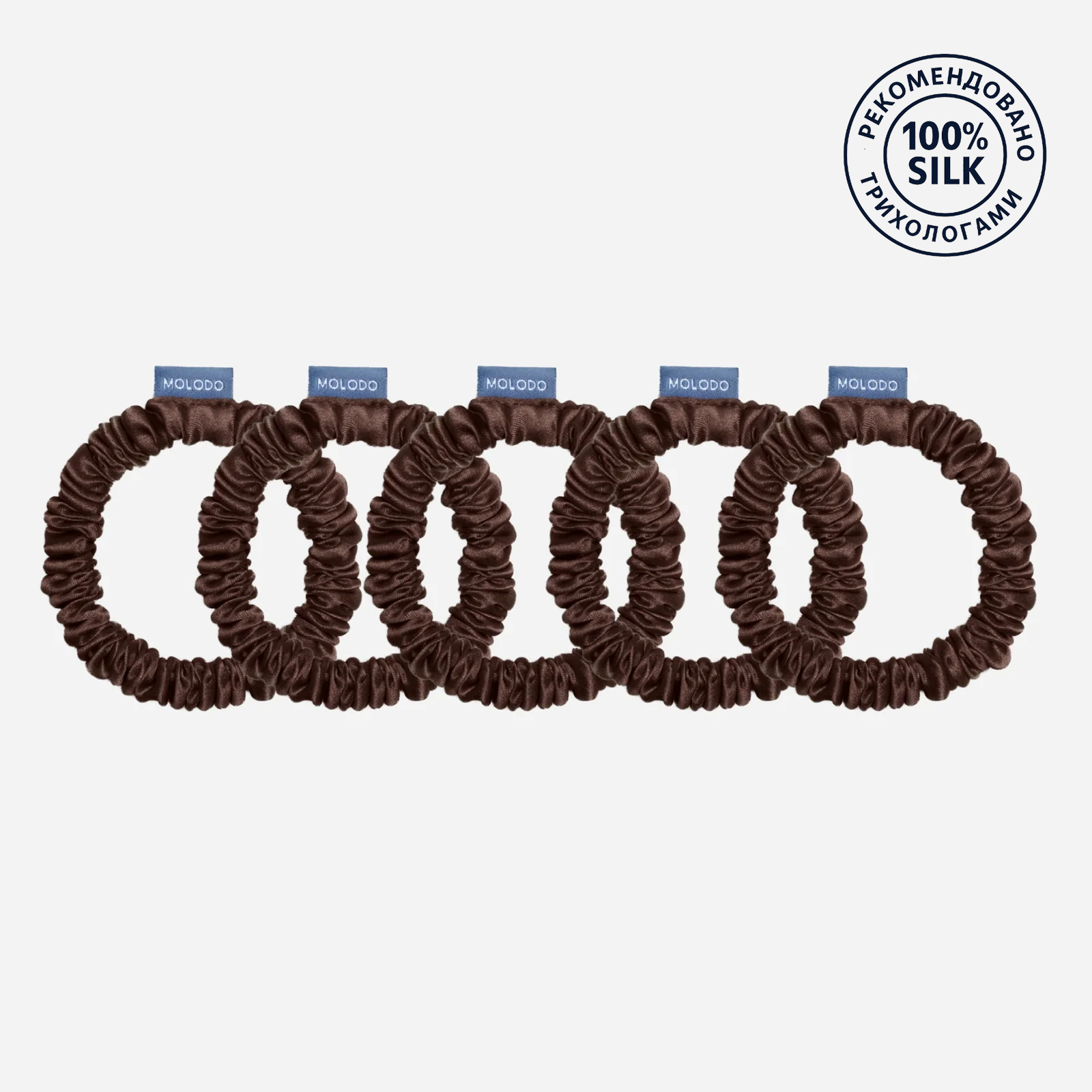 Scrunchies S Set - Brown