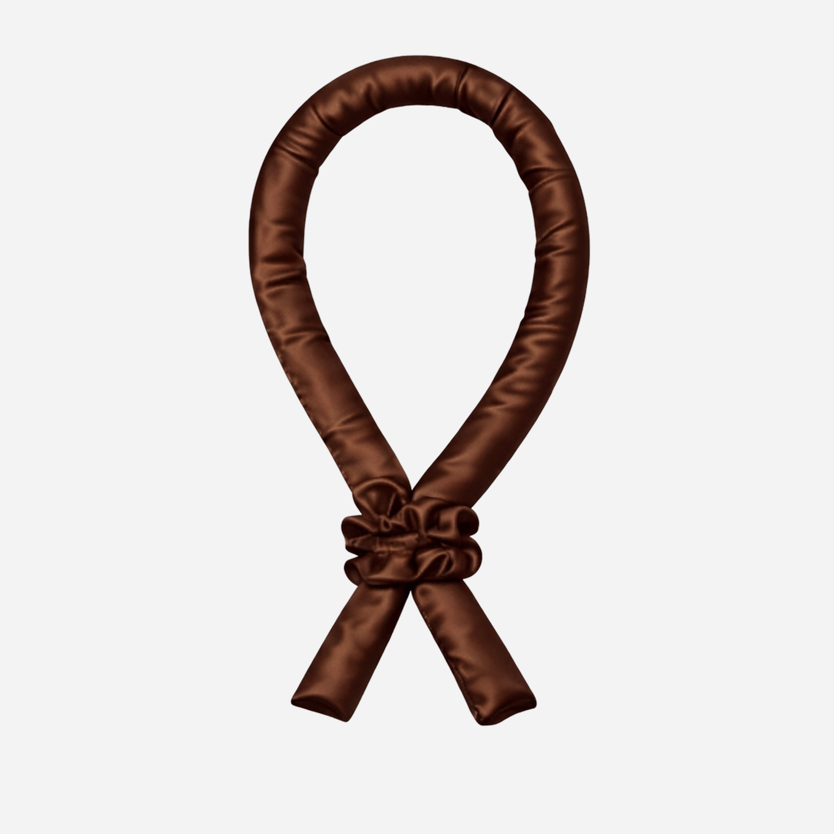 100% Silk Soft Heatless Hair Curlers - Brown