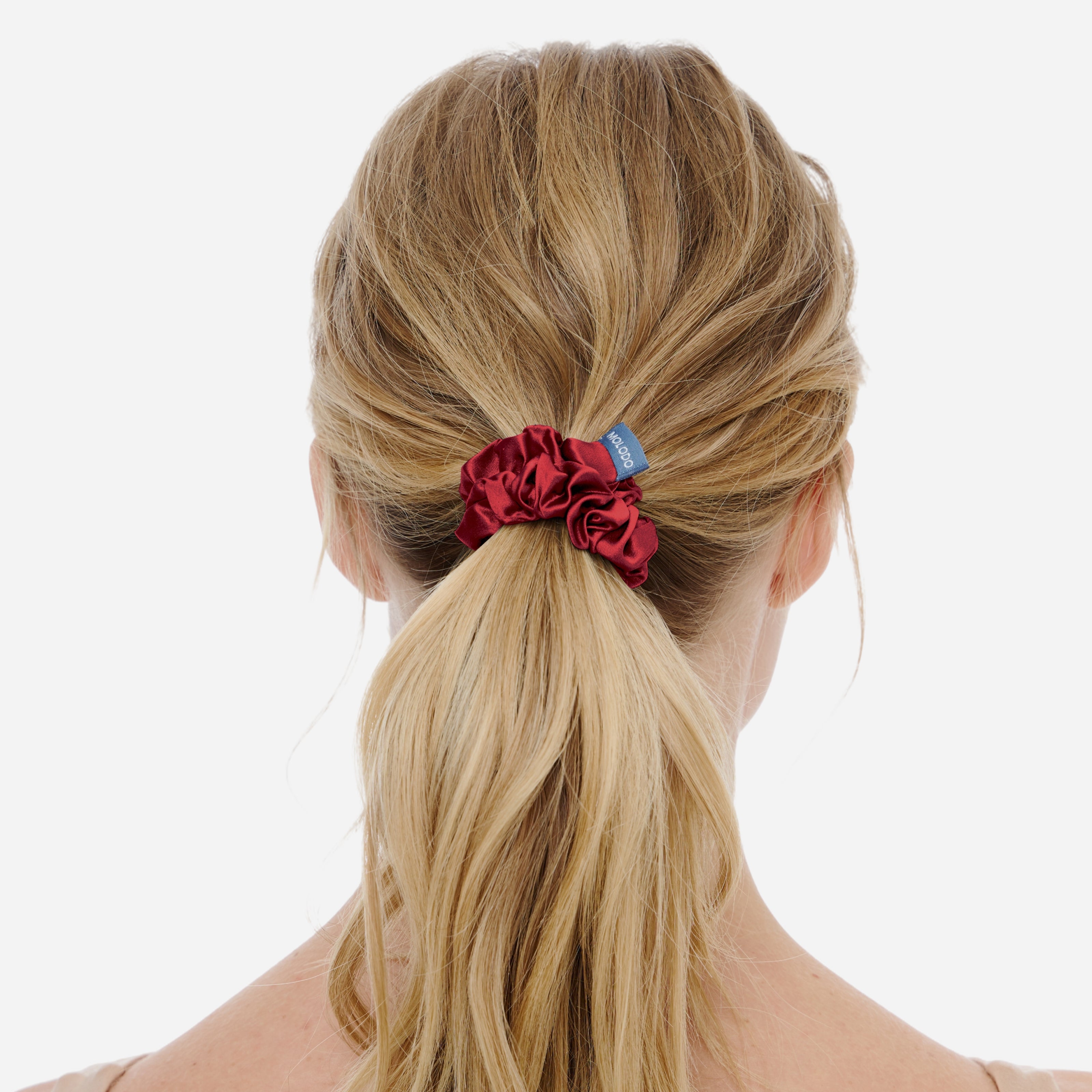 Silk Scrunchie M - Rouge