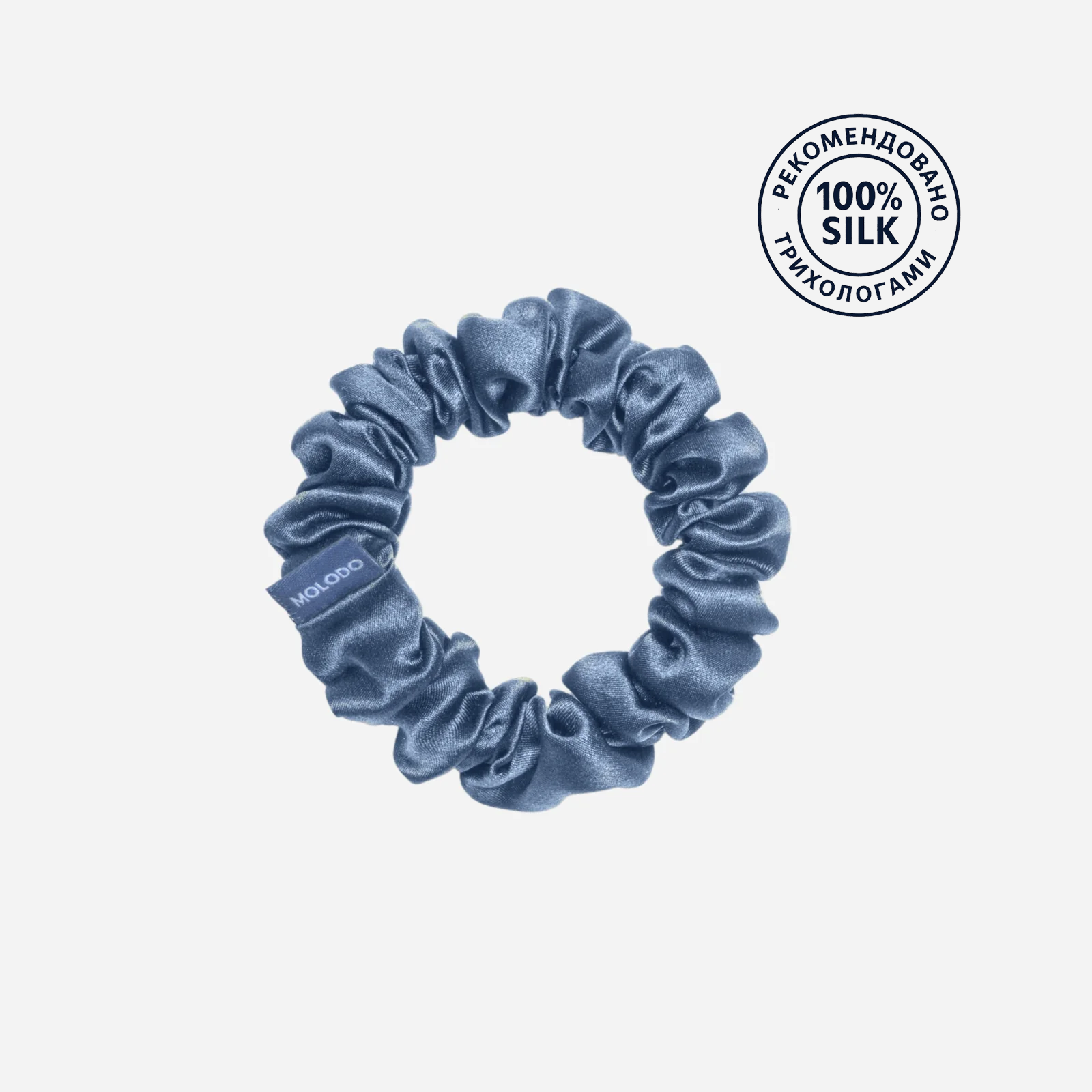 Silk Scrunchie MIDI - MOLODO Blue