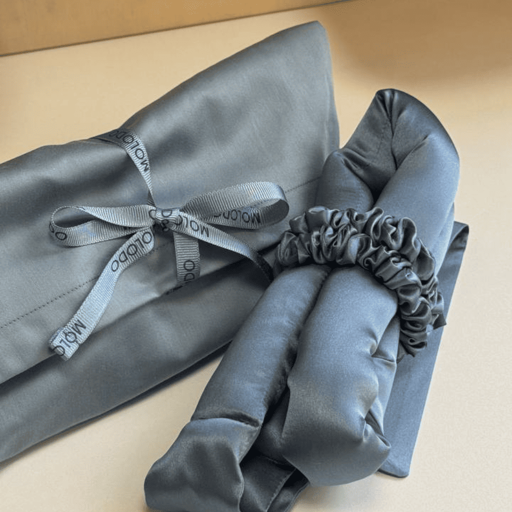 100% Silk Soft Heatless Hair Curlers with ribbons