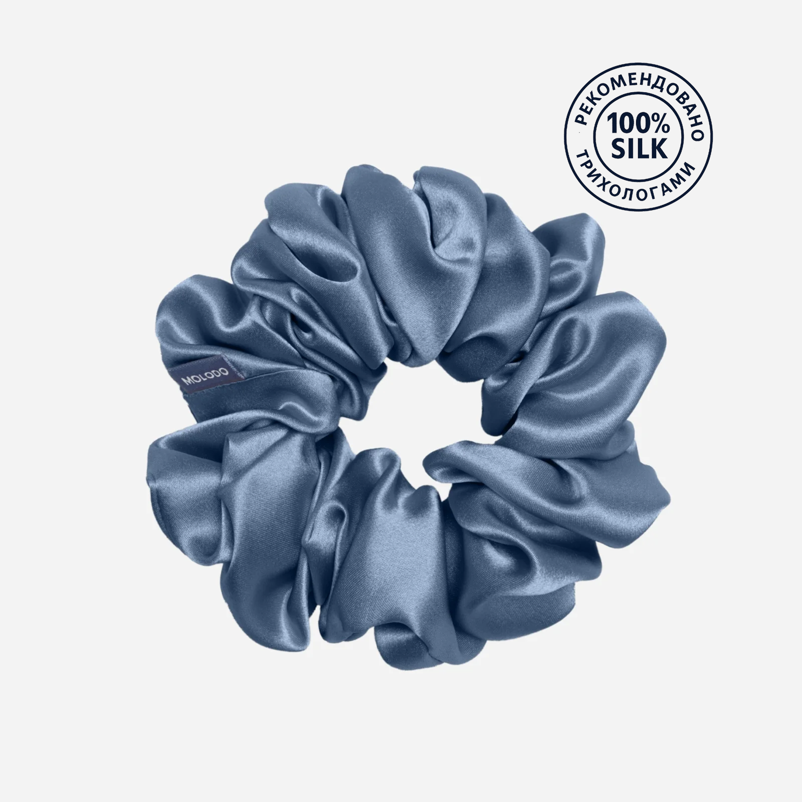 Silk Scrunchie MAXI - MOLODO Blue