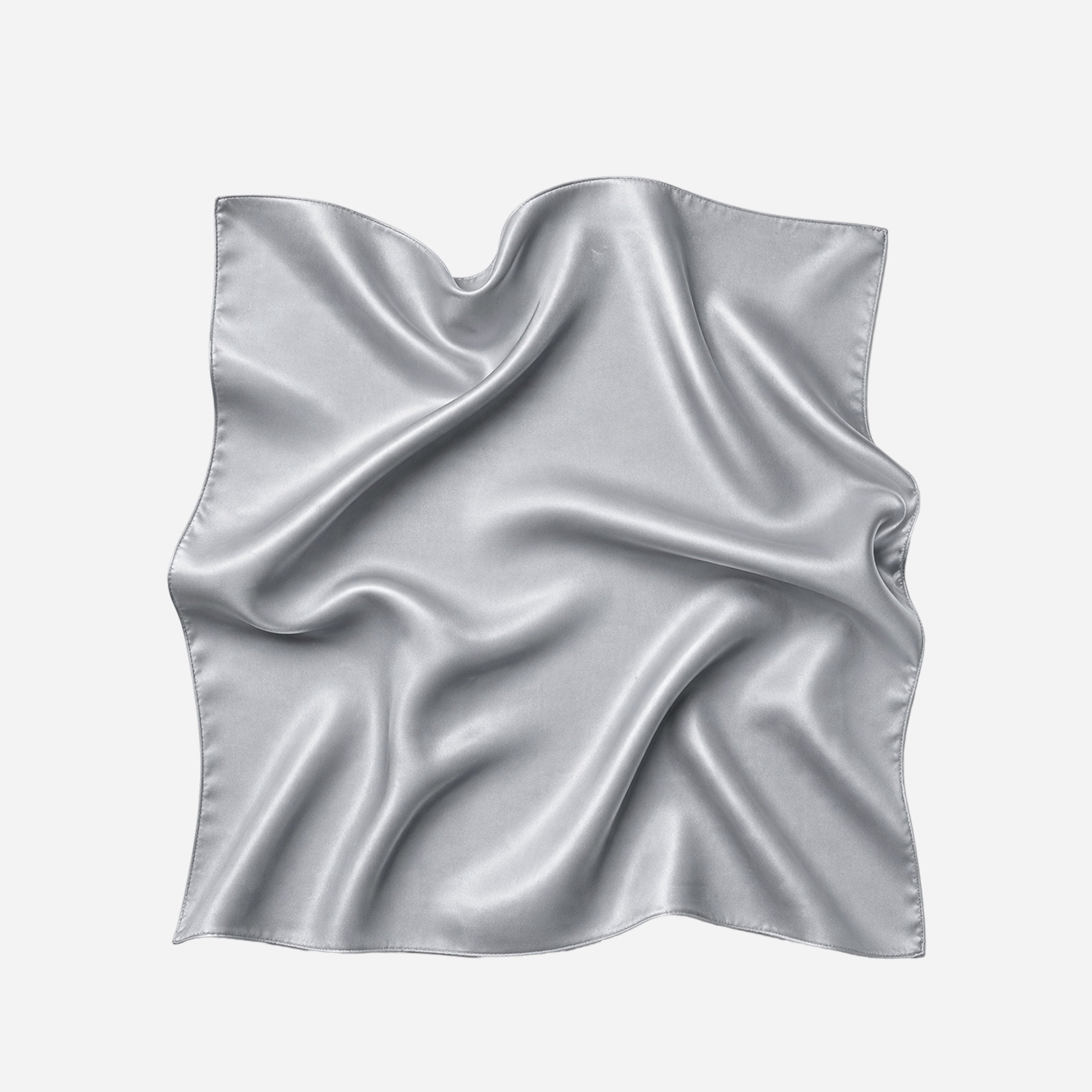 Pure Silk Scarf - Stone Grey