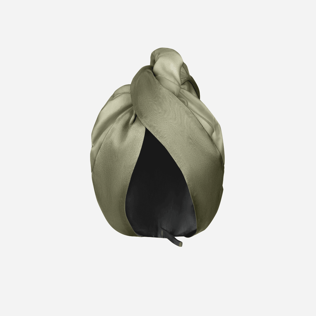 [outlet] Silk & Graphite Microfiber Turban