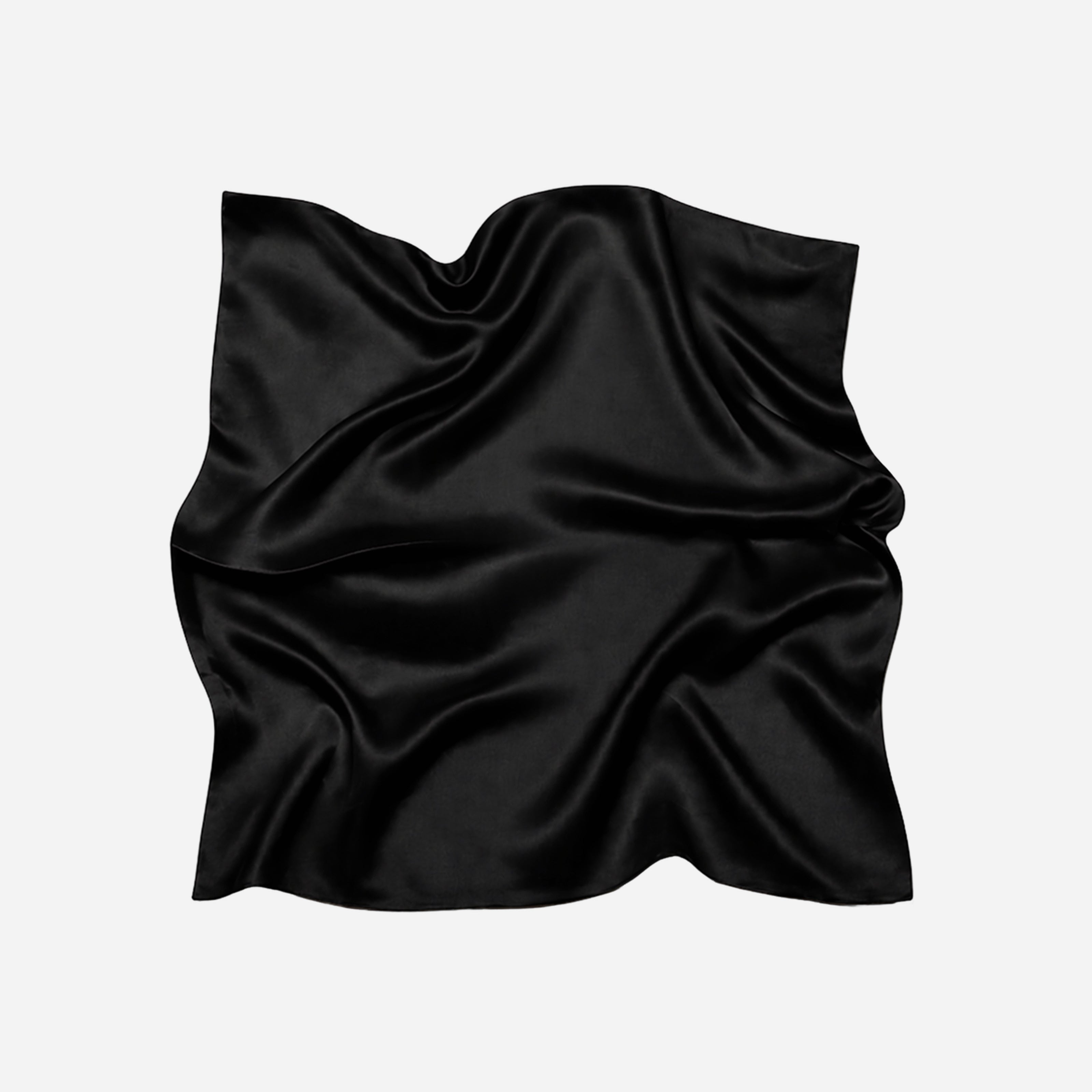 Pure Silk Scarf - Black