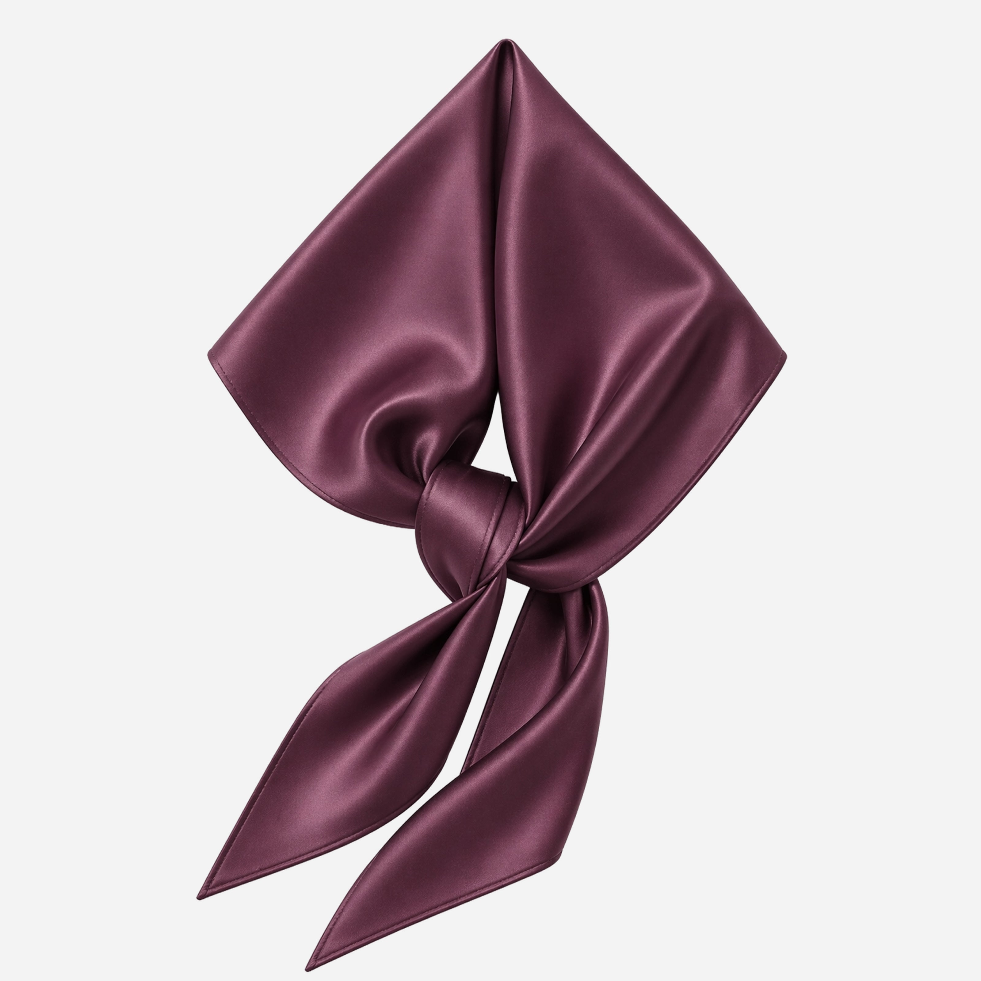 Pure Silk Scarf - Plum