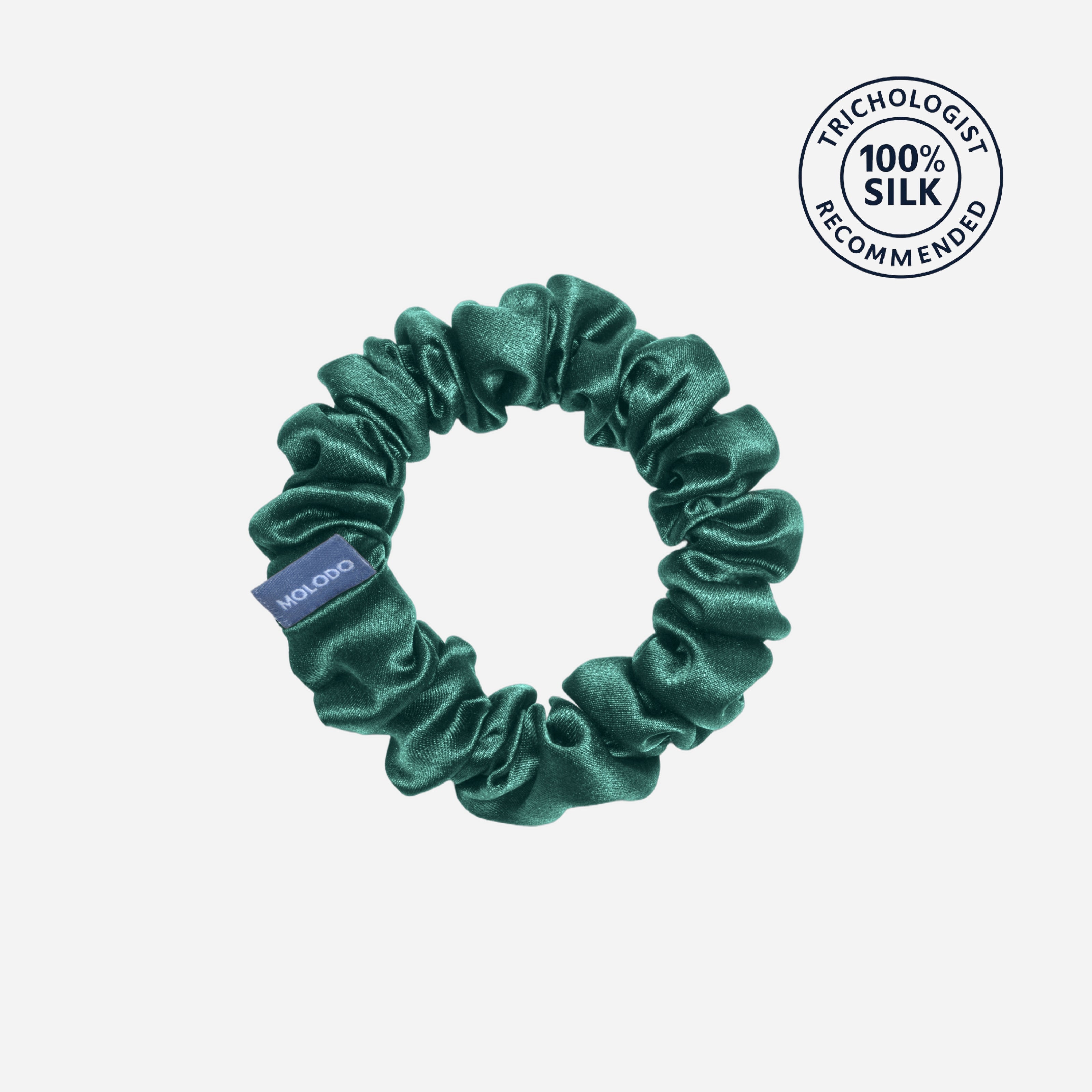 Silk Scrunchie M - EVERGREEN