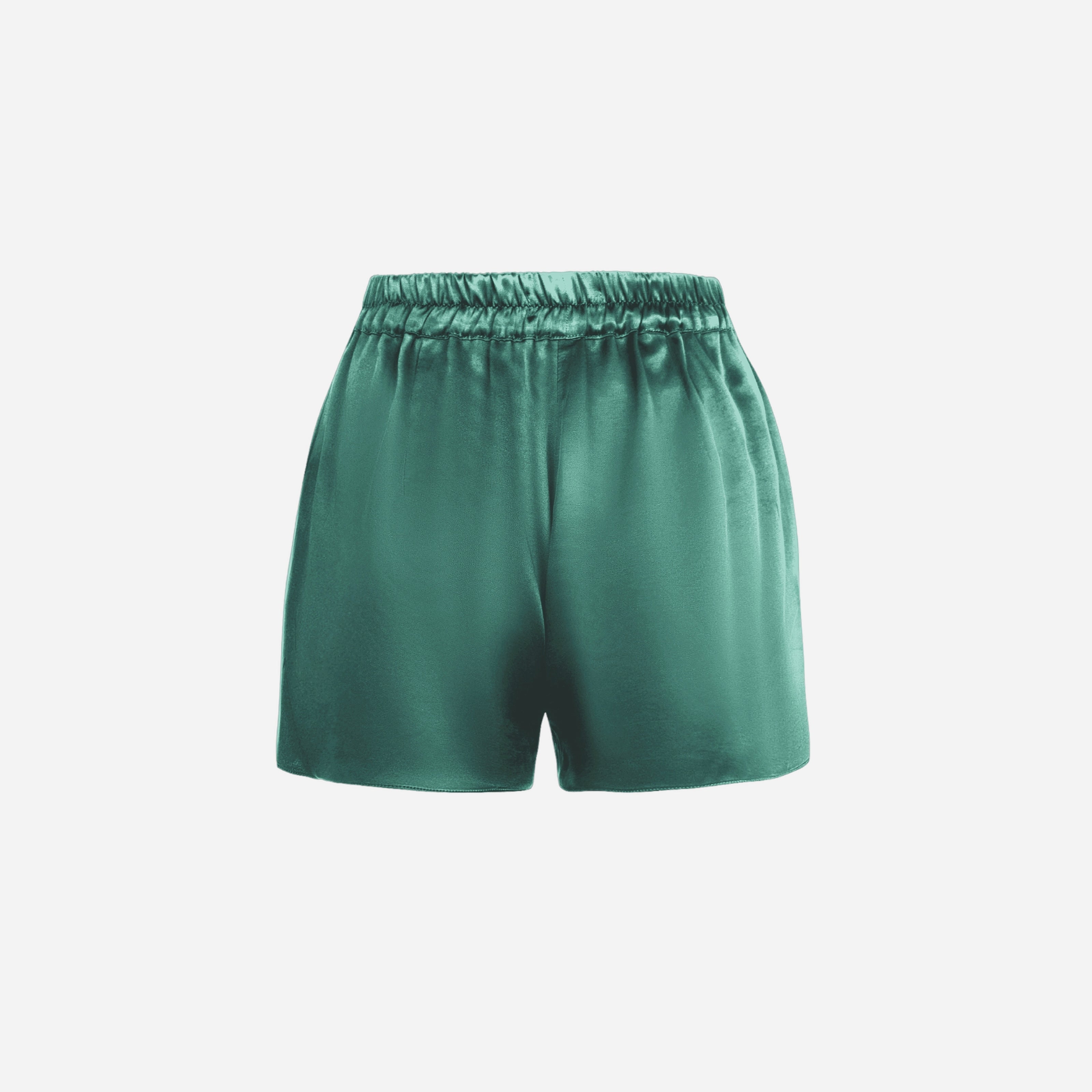Shorts with high waist BABE - EVERGREEN