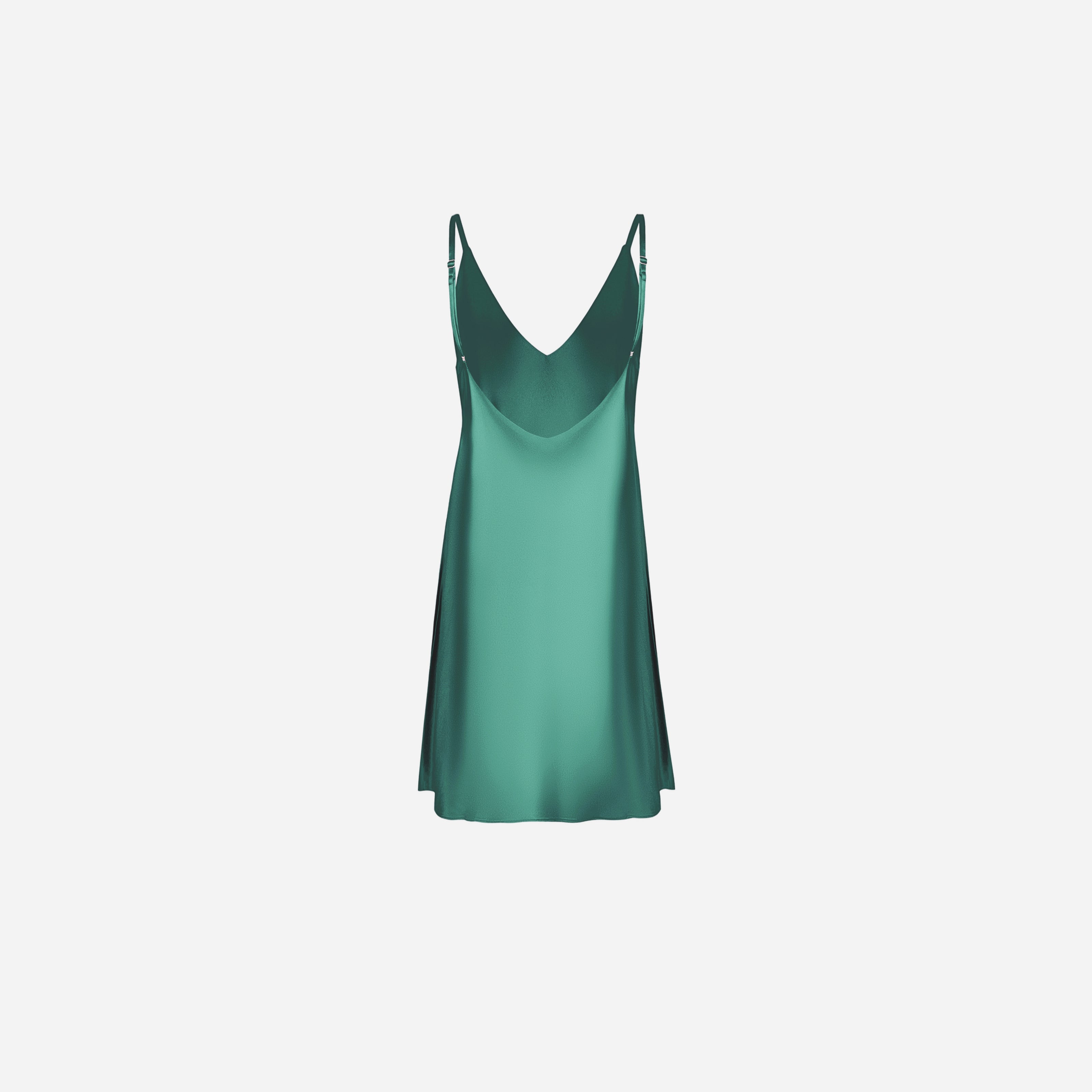 Slip Dress Samantha MINI - EVERGREEN