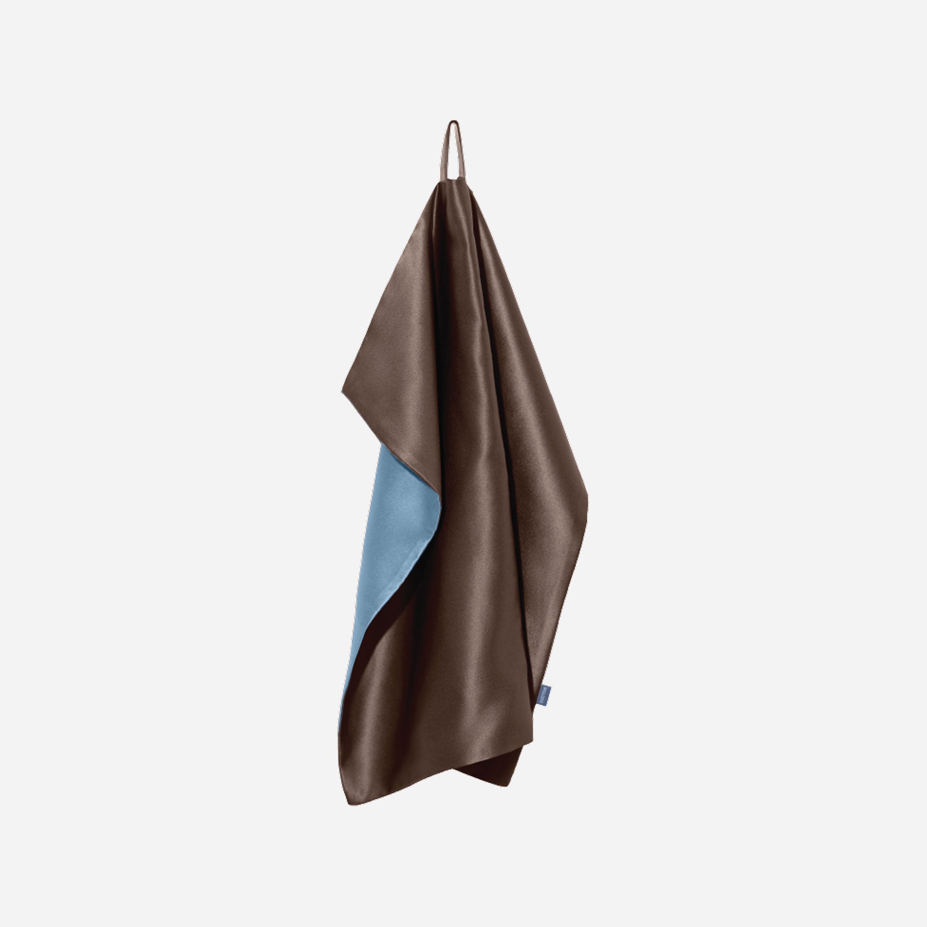 Silk Face Towel with Microfiber - Brown