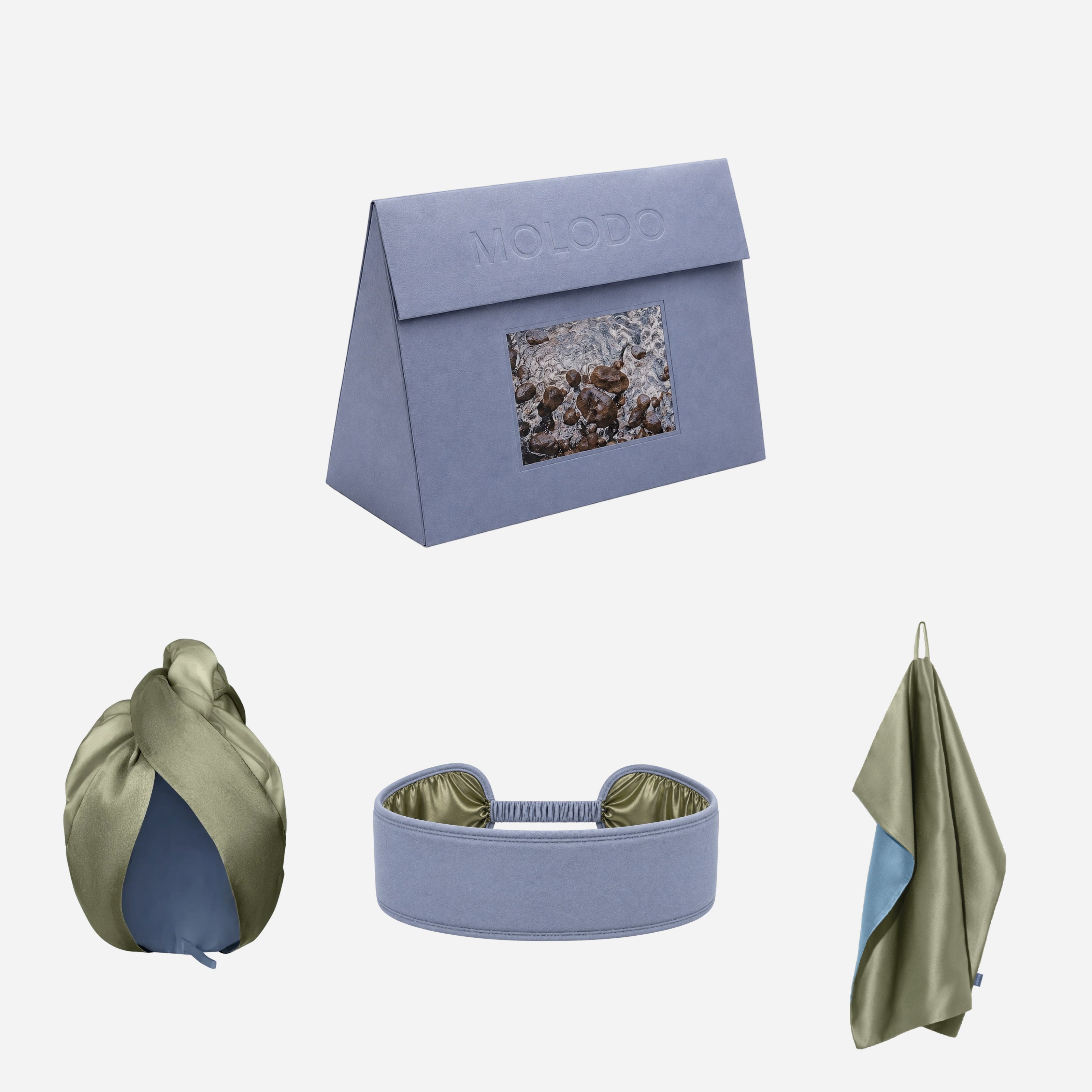 Silk Set "Morning Ritual" - Forest Moss
