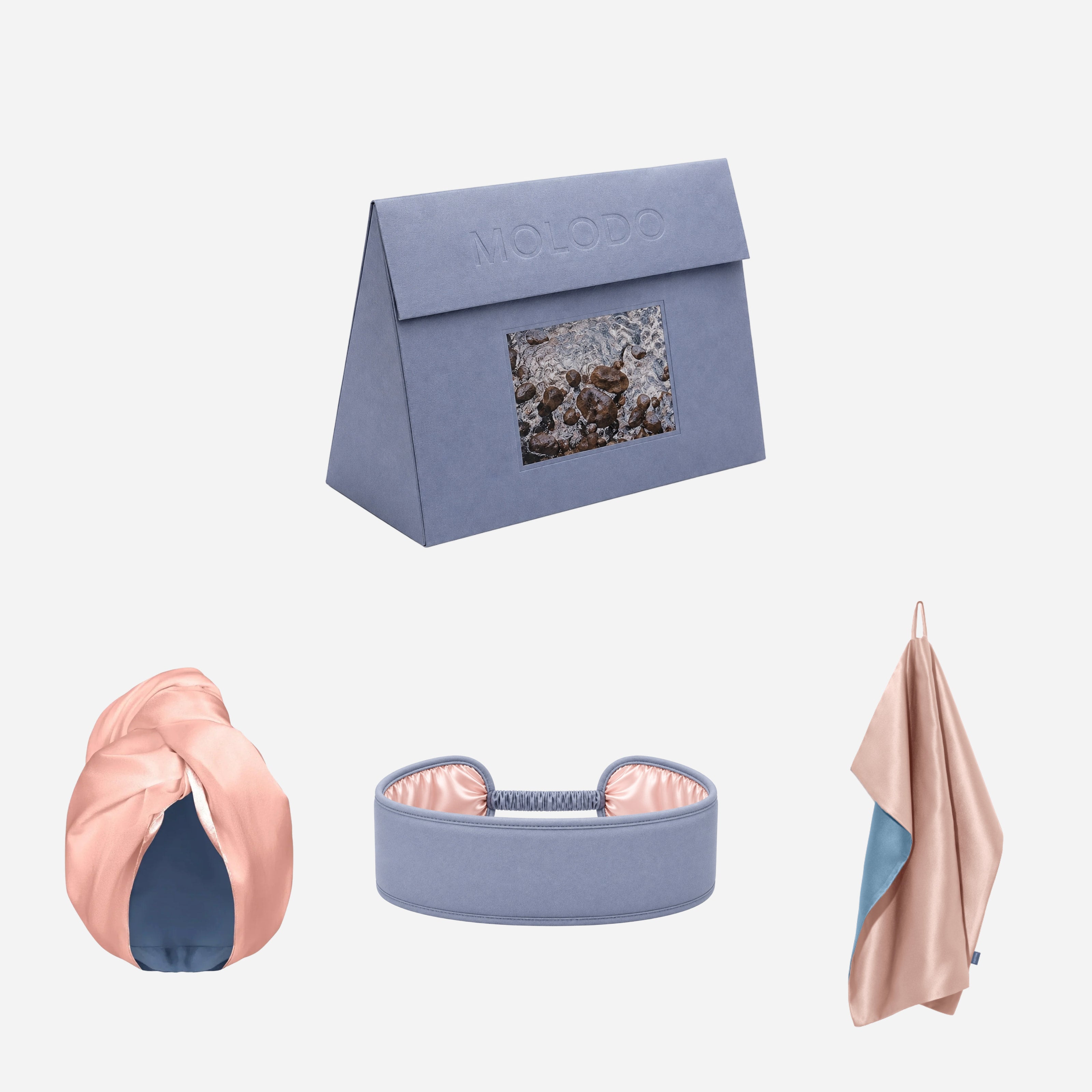 Silk Set "Morning Ritual" - Powder Pink