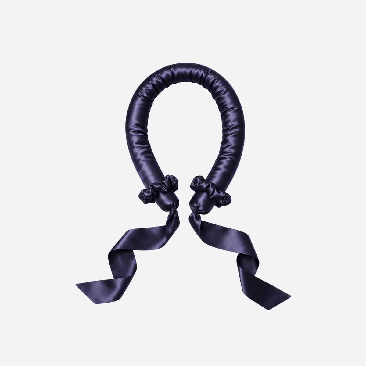 100% Silk Soft Heatless Hair Curlers with ribbons - Night Sky