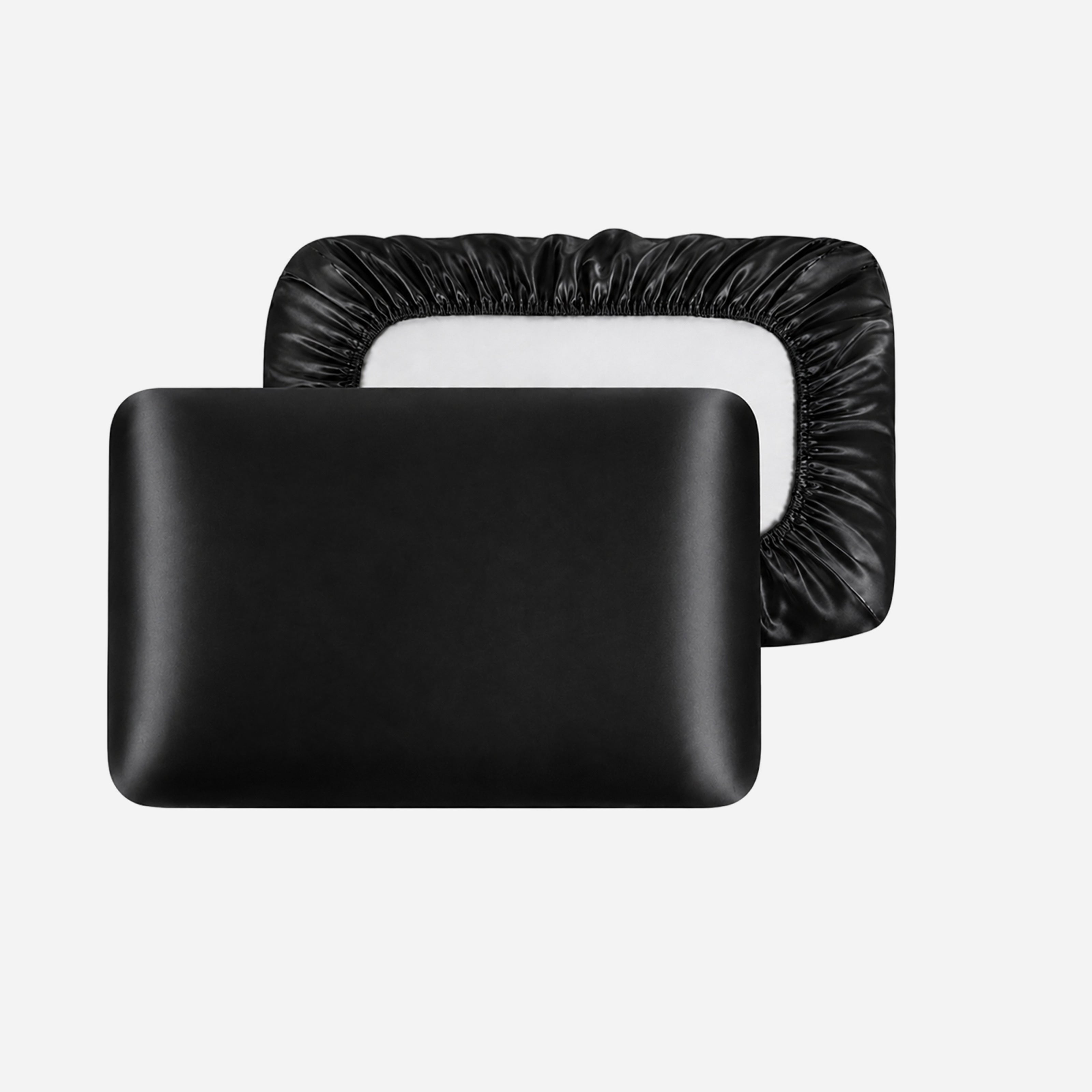 Travel Pillowcase with Elastic Band - Black