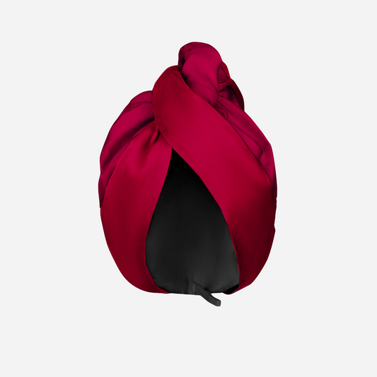Red Elegance Silk & Microfiber Turban [limited]