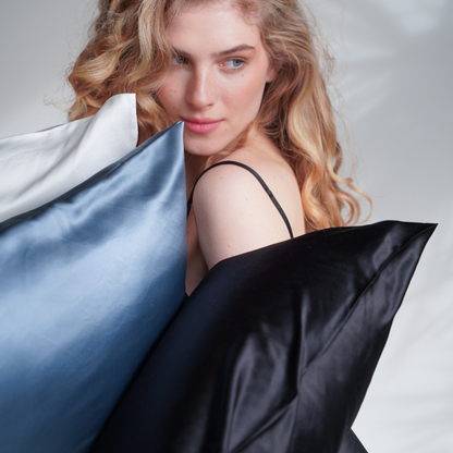 100% Silk Pillowcase - Black