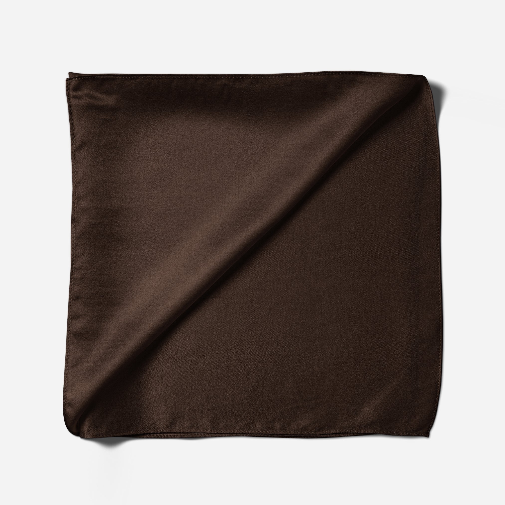Pure Silk Scarf - Brown
