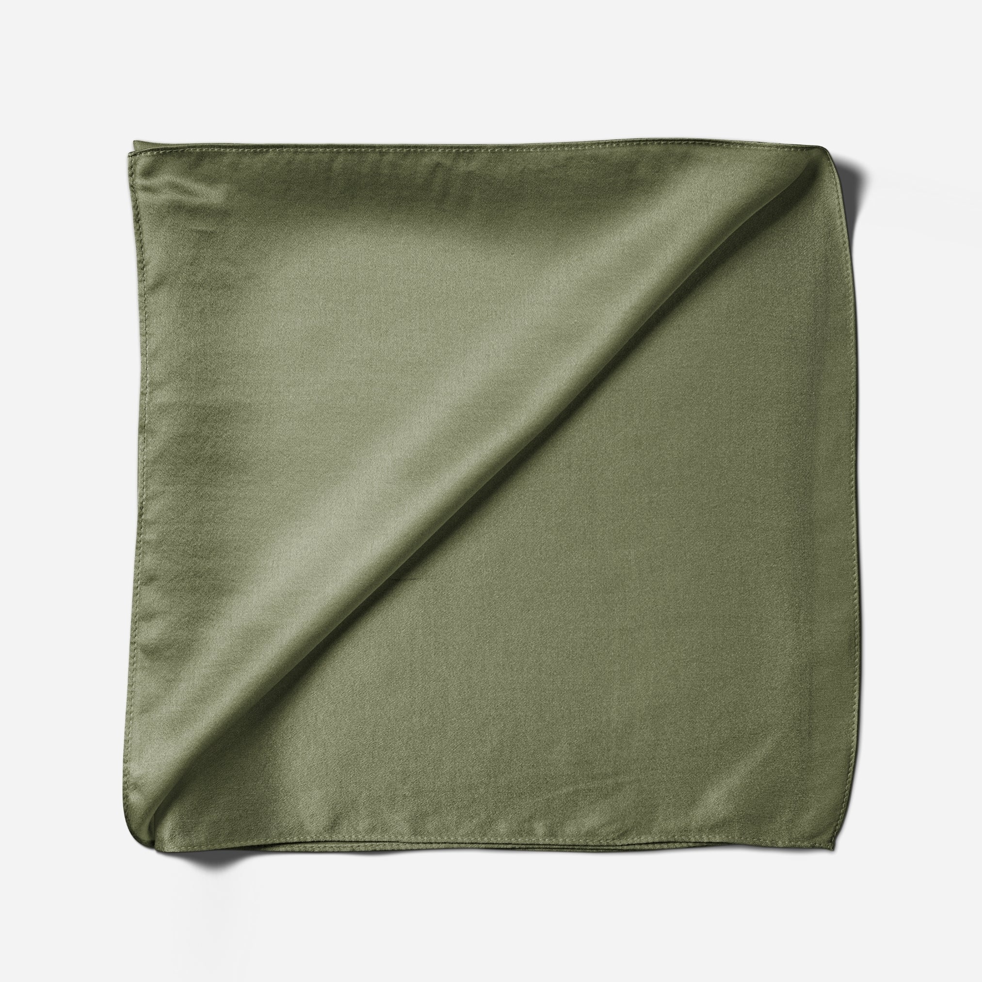 Pure Silk Scarf - Forest Moss