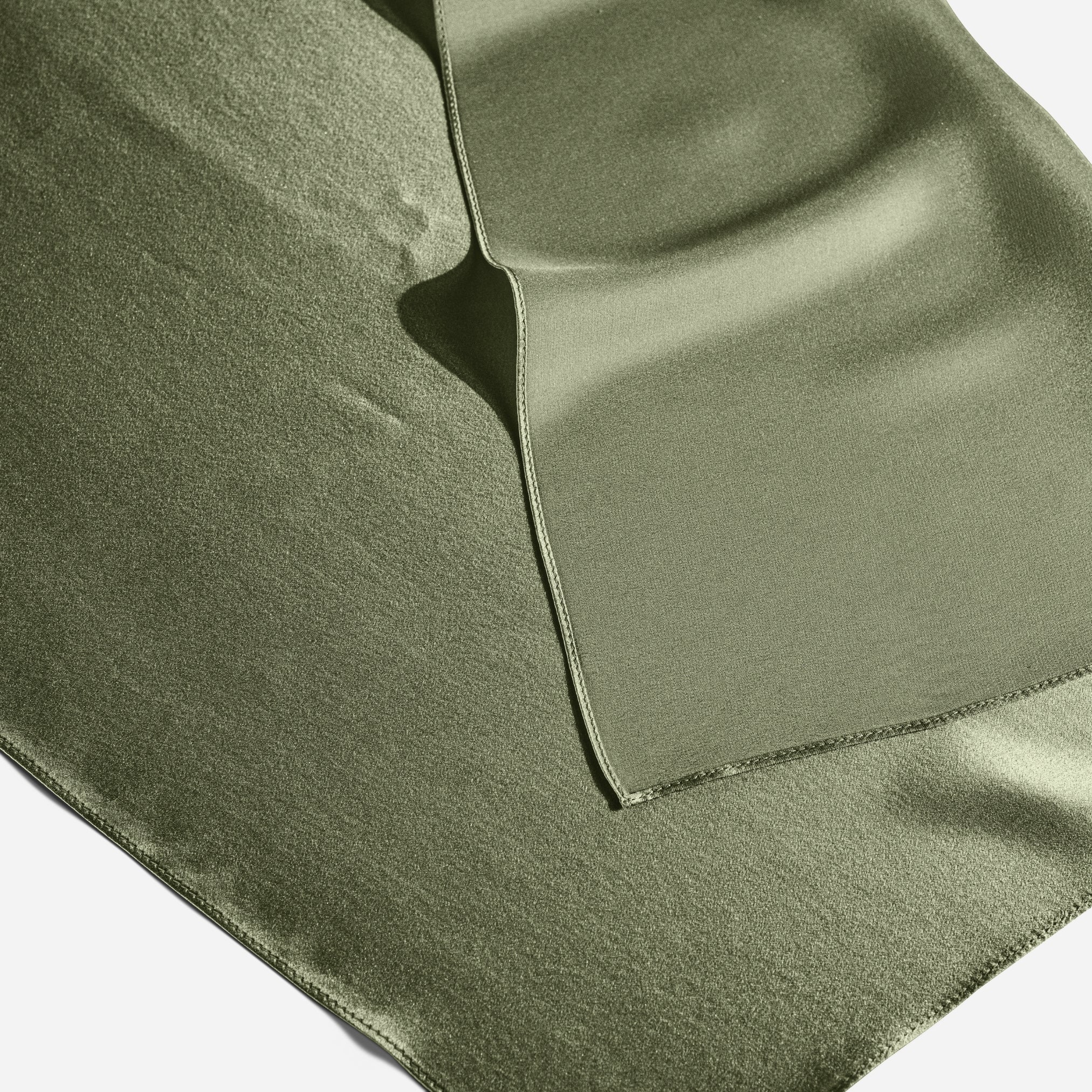 Pure Silk Scarf - Forest Moss