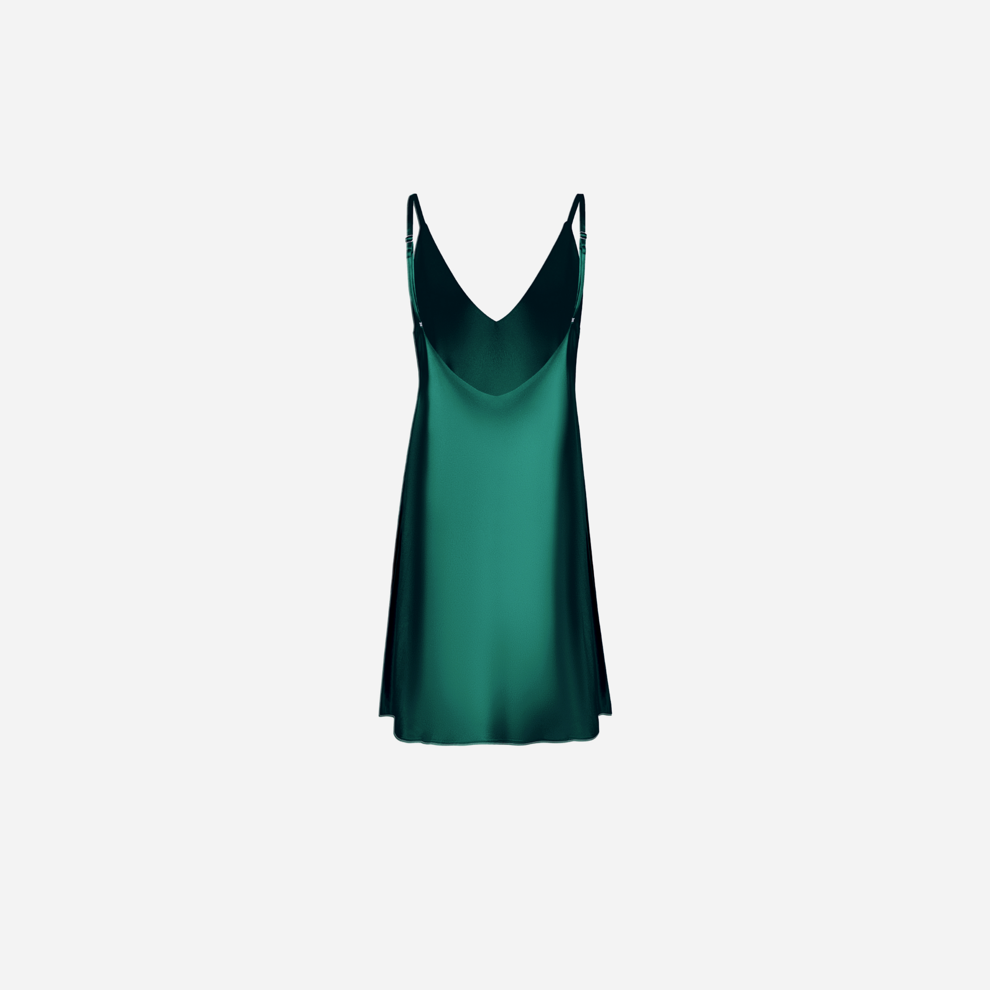 Slip Dress Samantha MINI - EVERGREEN