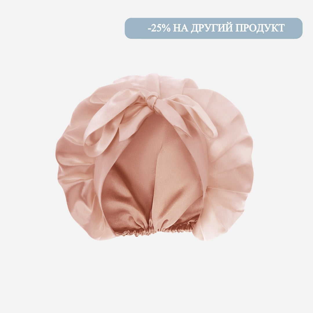 Silk Night Cap - Powder Pink