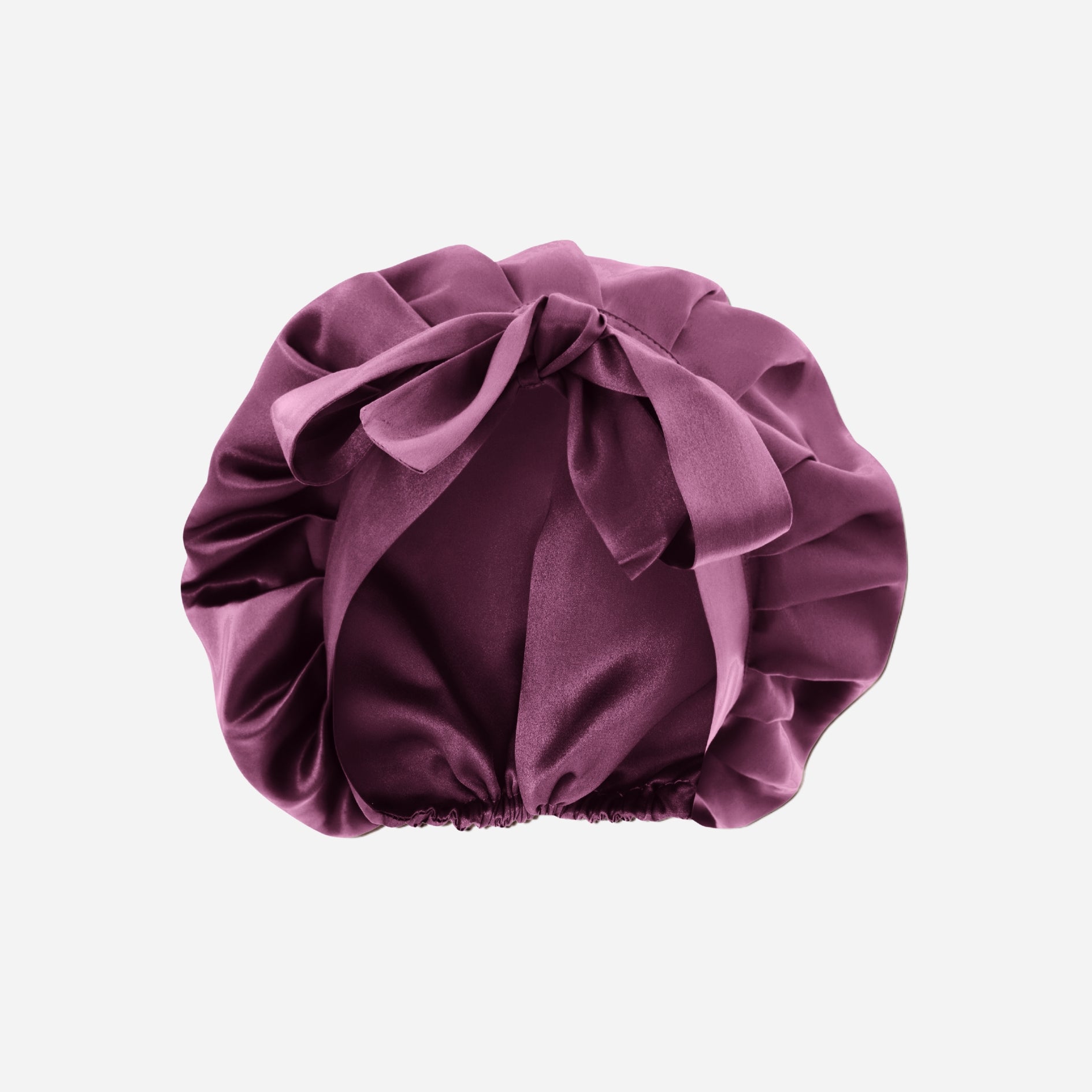 Silk Night Cap - Plum