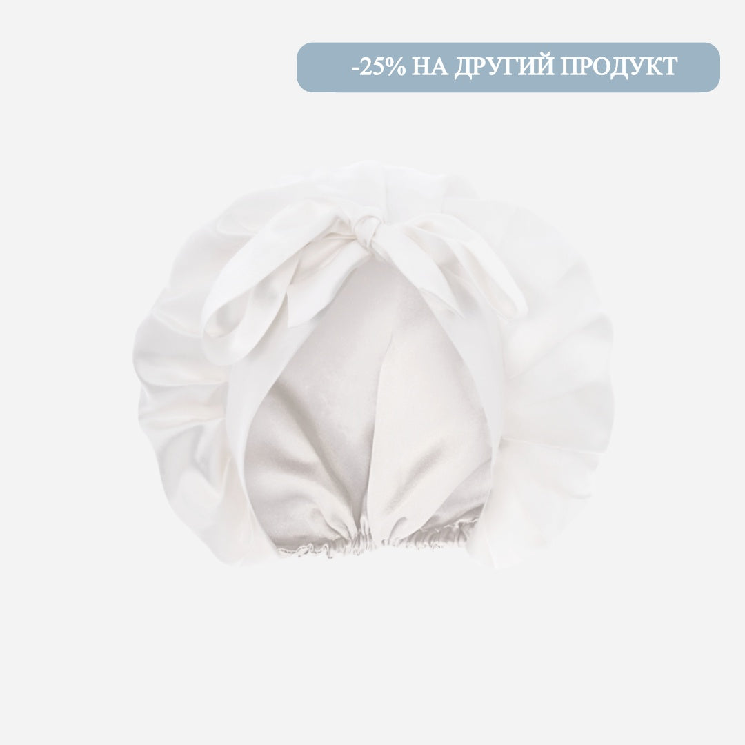 Silk Night Cap - Off White