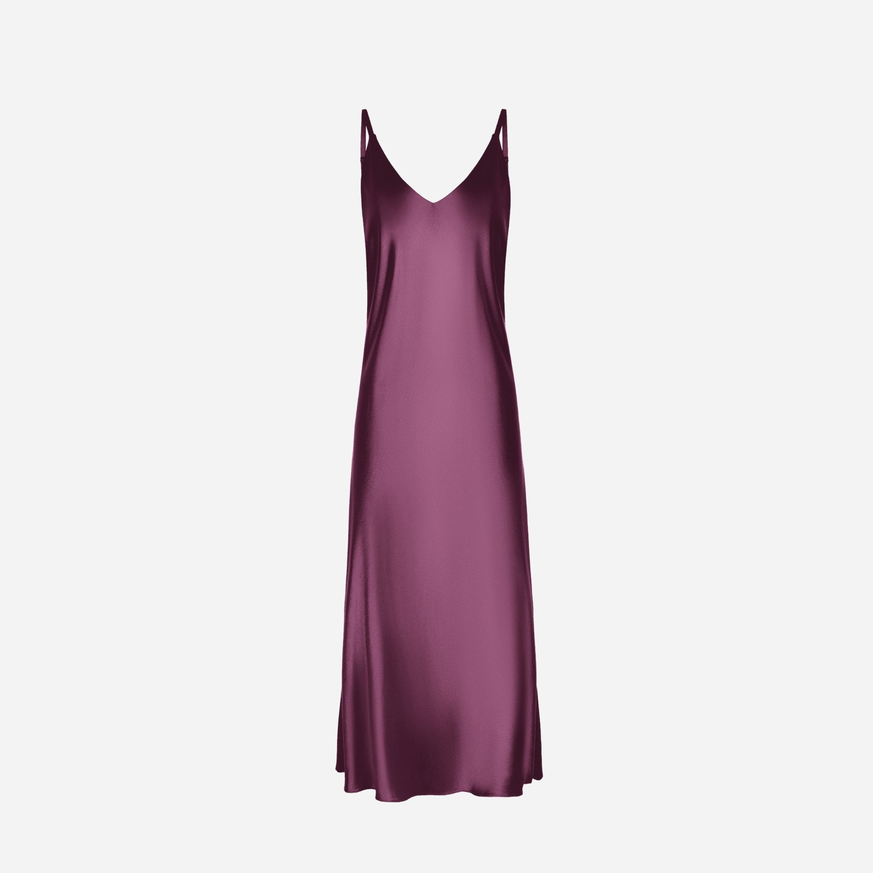 Slip Dress Samantha MAXI - Plum