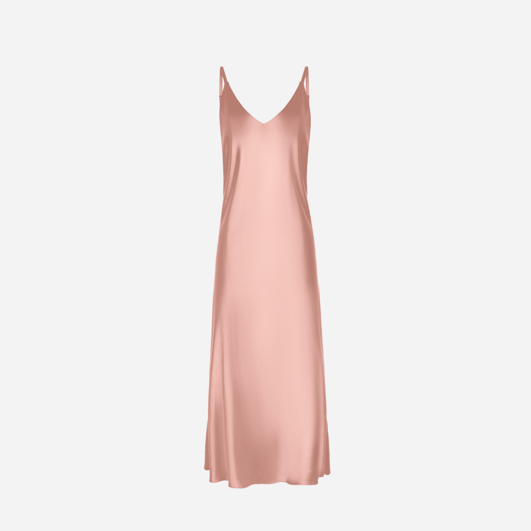 Slip Dress Samantha MAXI - Powder Pink