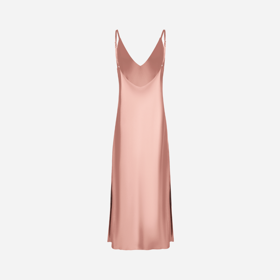 Slip Dress Samantha MAXI - Powder Pink