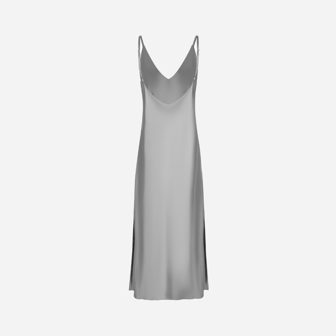 Slip Dress Samantha MAXI - Stone Grey