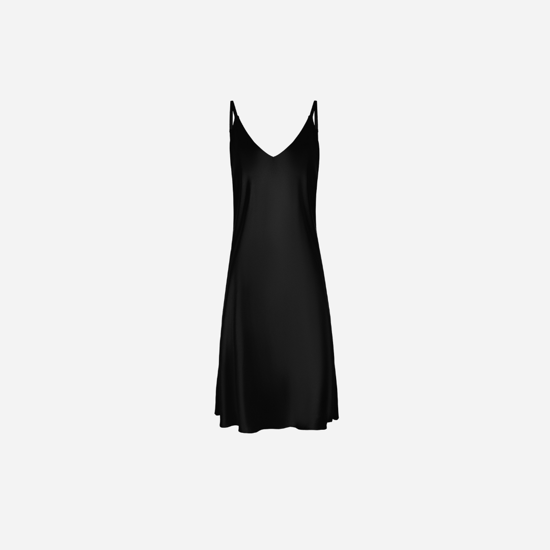 Slip Dress Samantha MIDI - Black