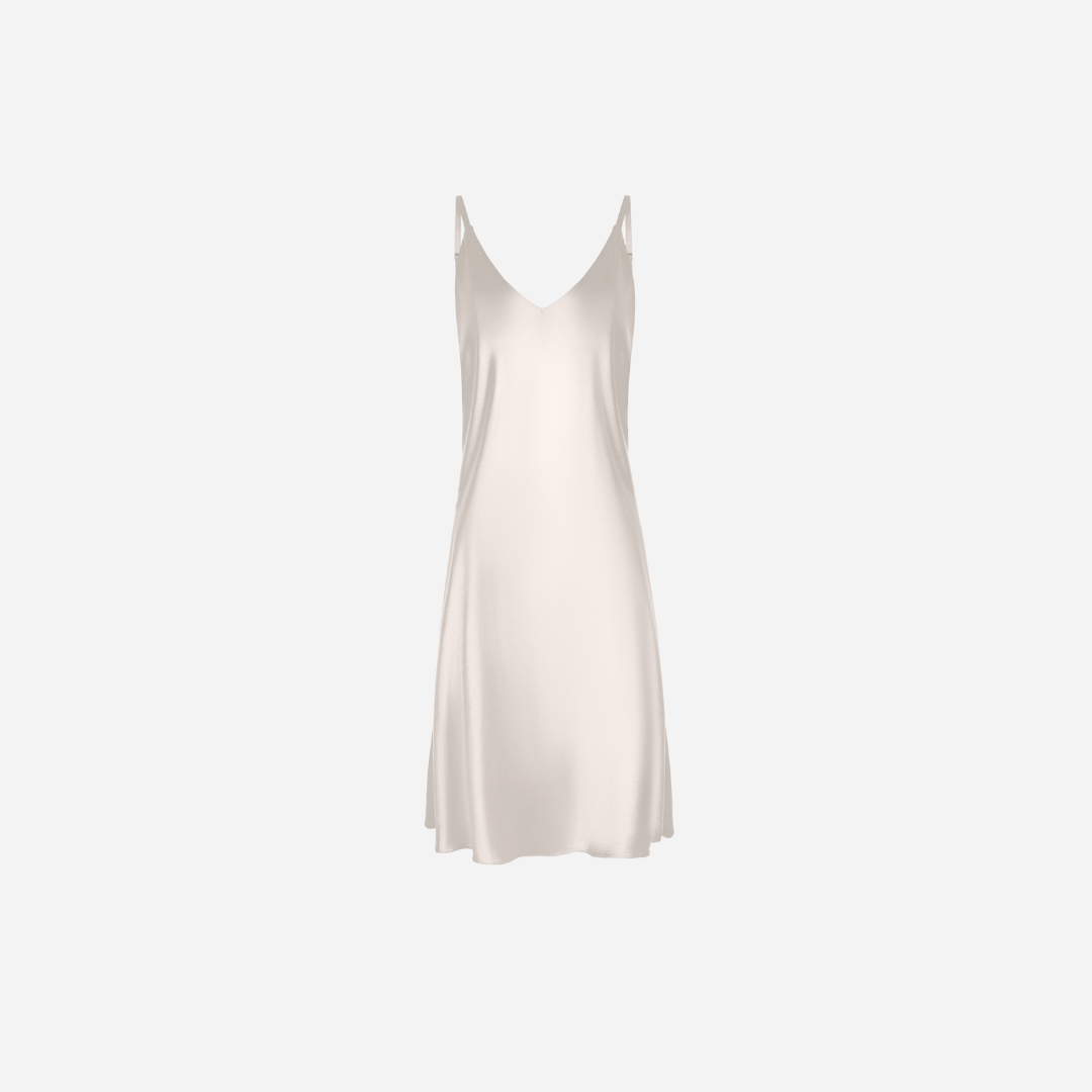 Slip Dress Samantha MIDI - Off White