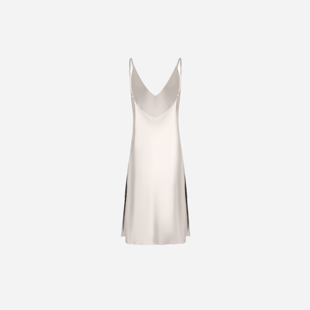 Slip Dress Samantha MIDI - Off White