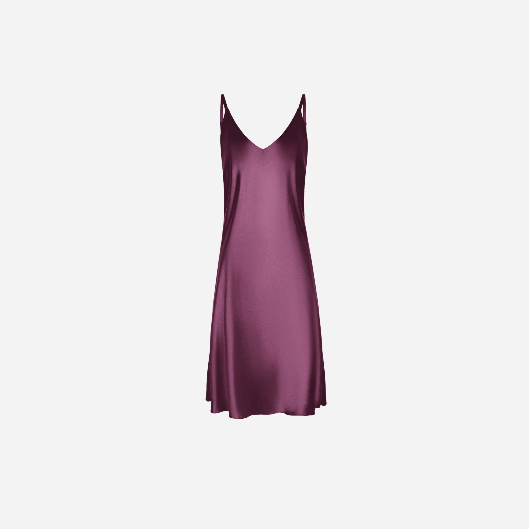 Slip Dress Samantha MIDI - Plum