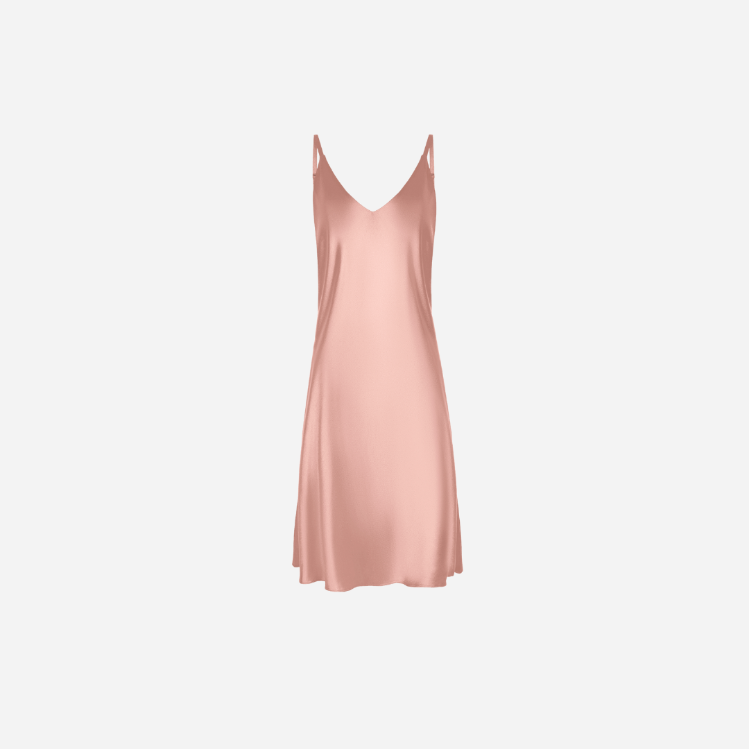 Slip Dress Samantha MIDI - Powder Pink