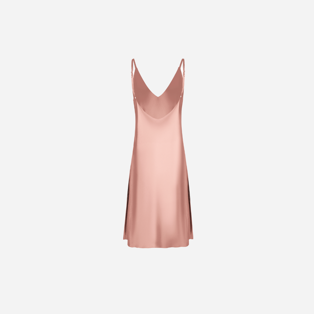 Slip Dress Samantha MIDI - Powder Pink
