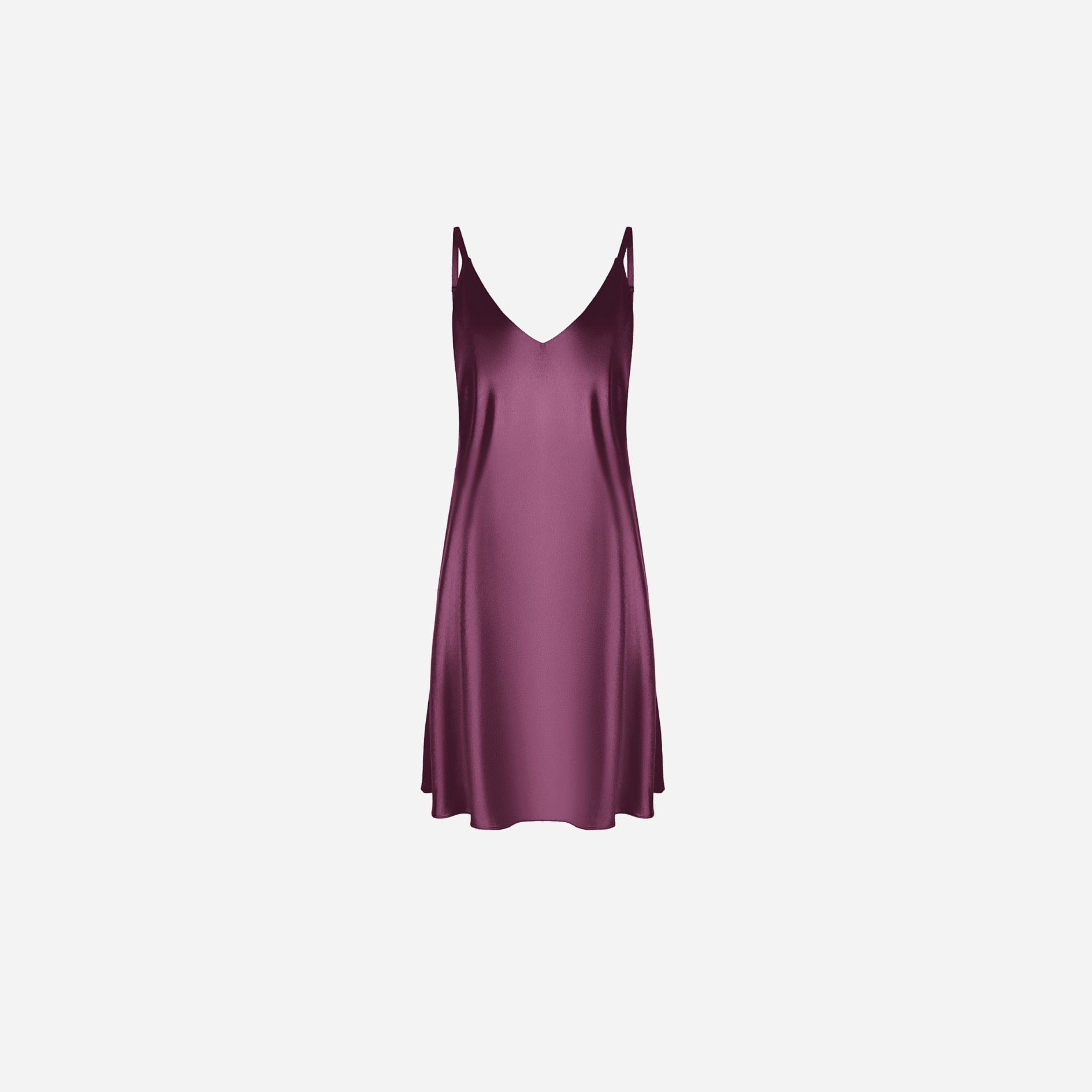 Slip Dress Samantha MINI - Plum