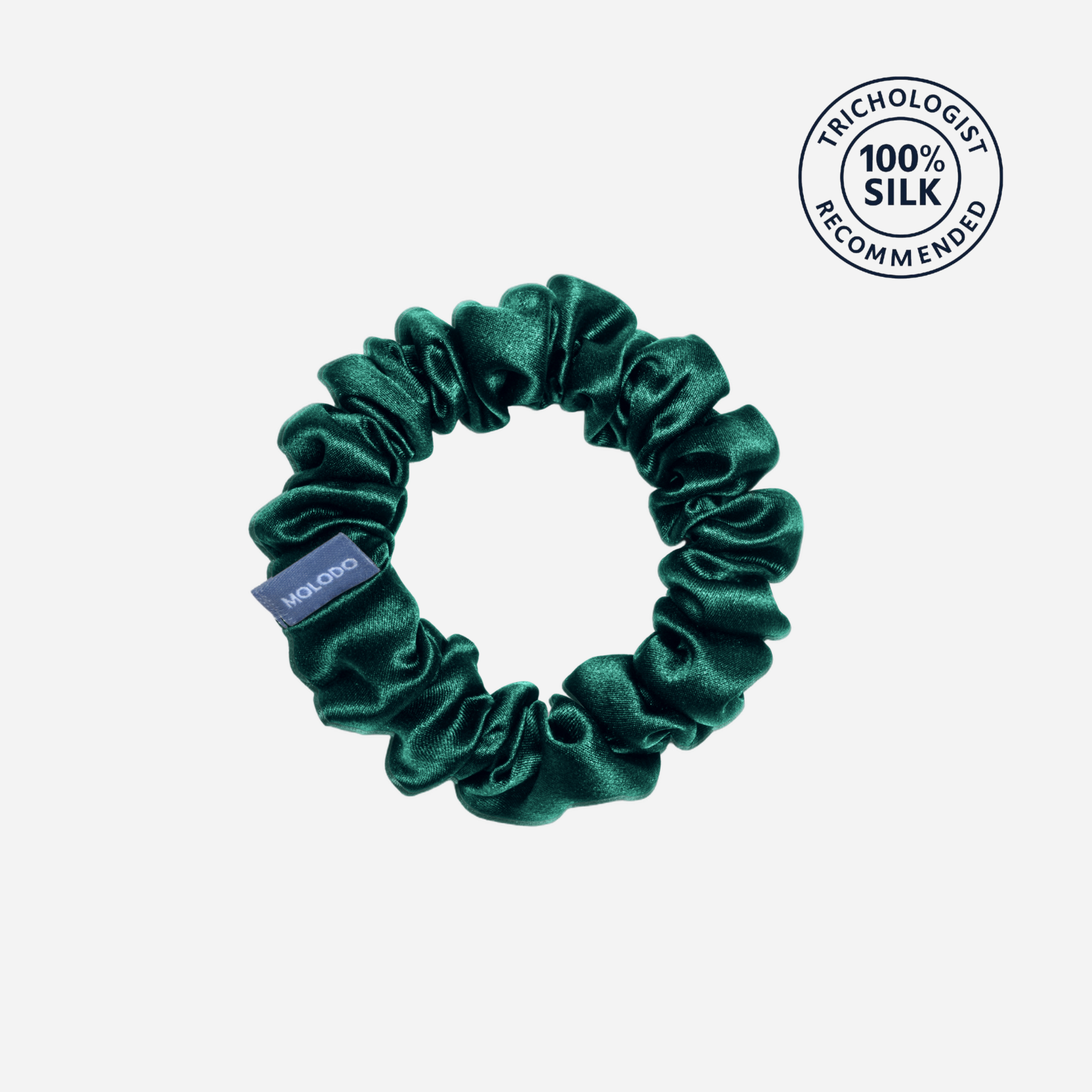 Silk Scrunchie M - EVERGREEN
